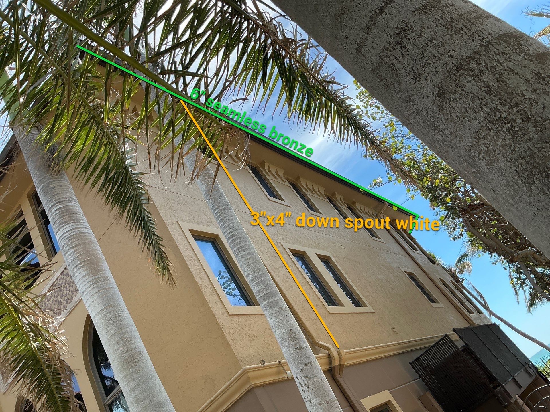 Bronze Gutters in Longboat Key FL by Gutter Professors