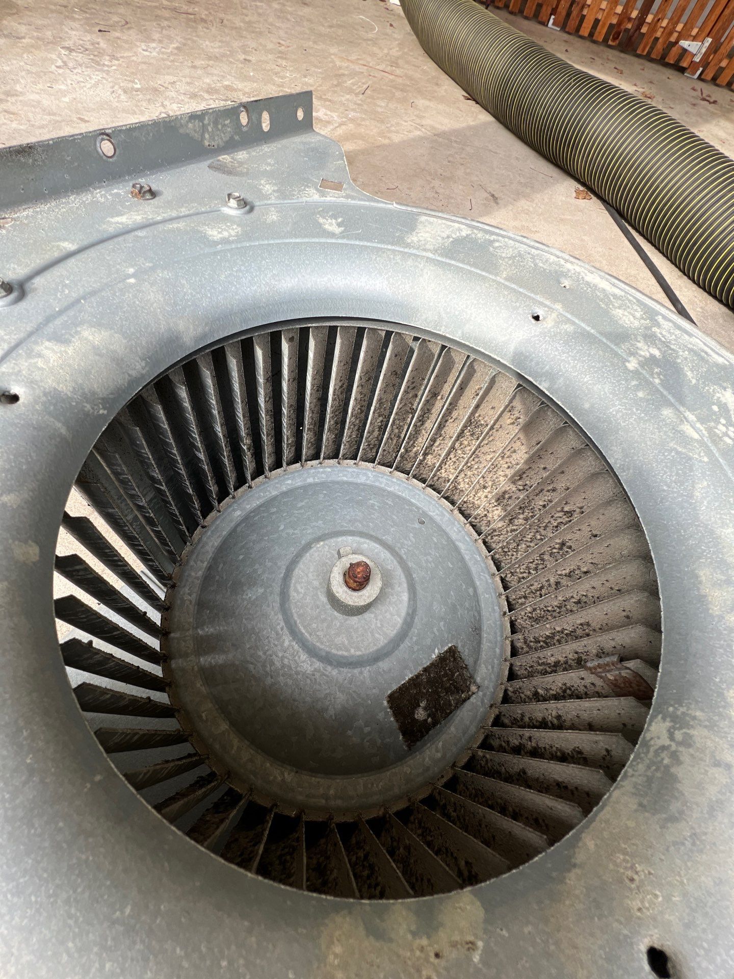 Air Duct Cleaning and Suspect Growth Removal Before and After Video/Photos Removal of mechanical component. by All Seasons Air Duct Cleaning 
