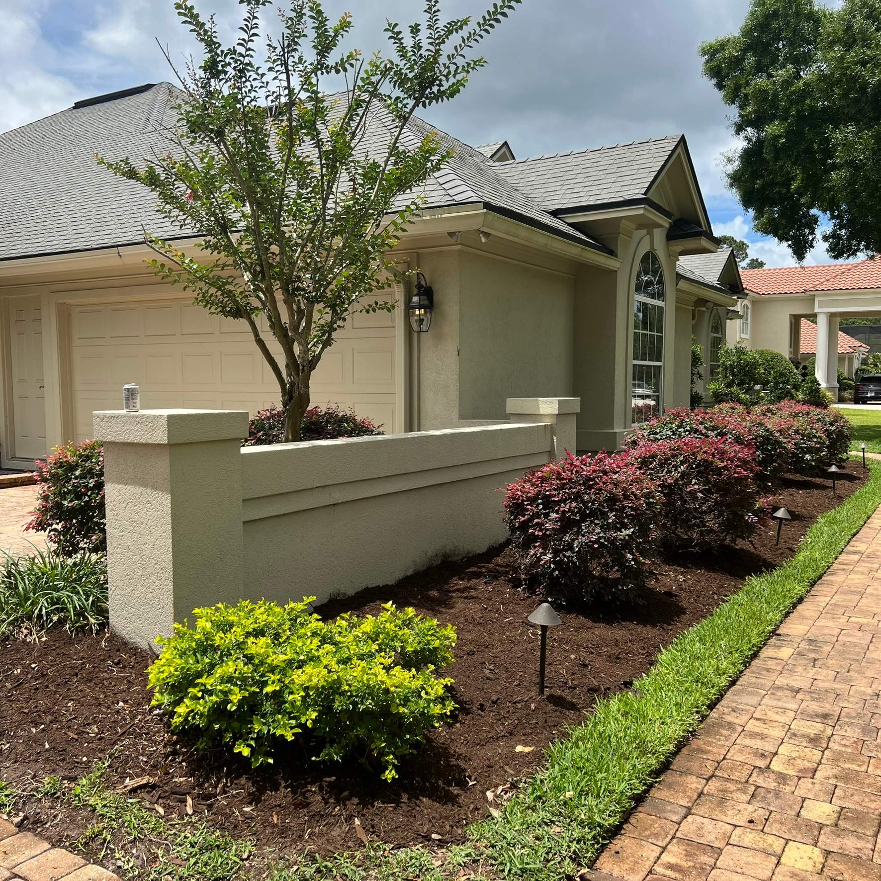 Plant & Mulch Installation | Deerwood Country Club by ProGreen Services