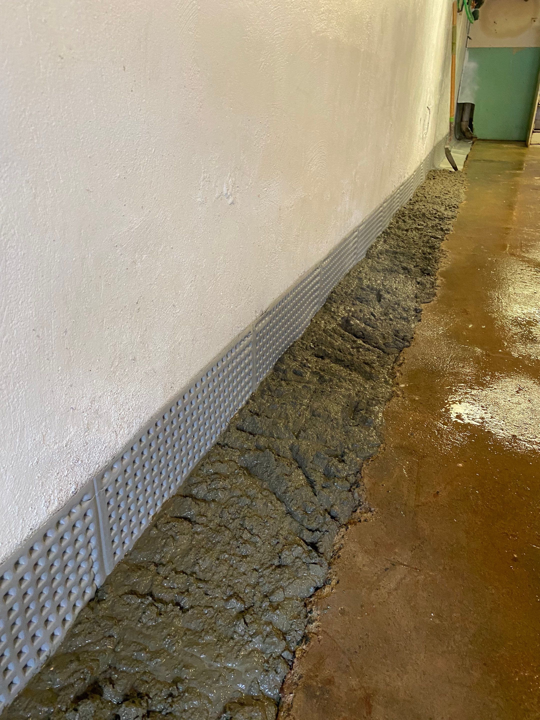 Interior French Drain Job in Bayonne, NJ by Pure Service Pro, LLC 