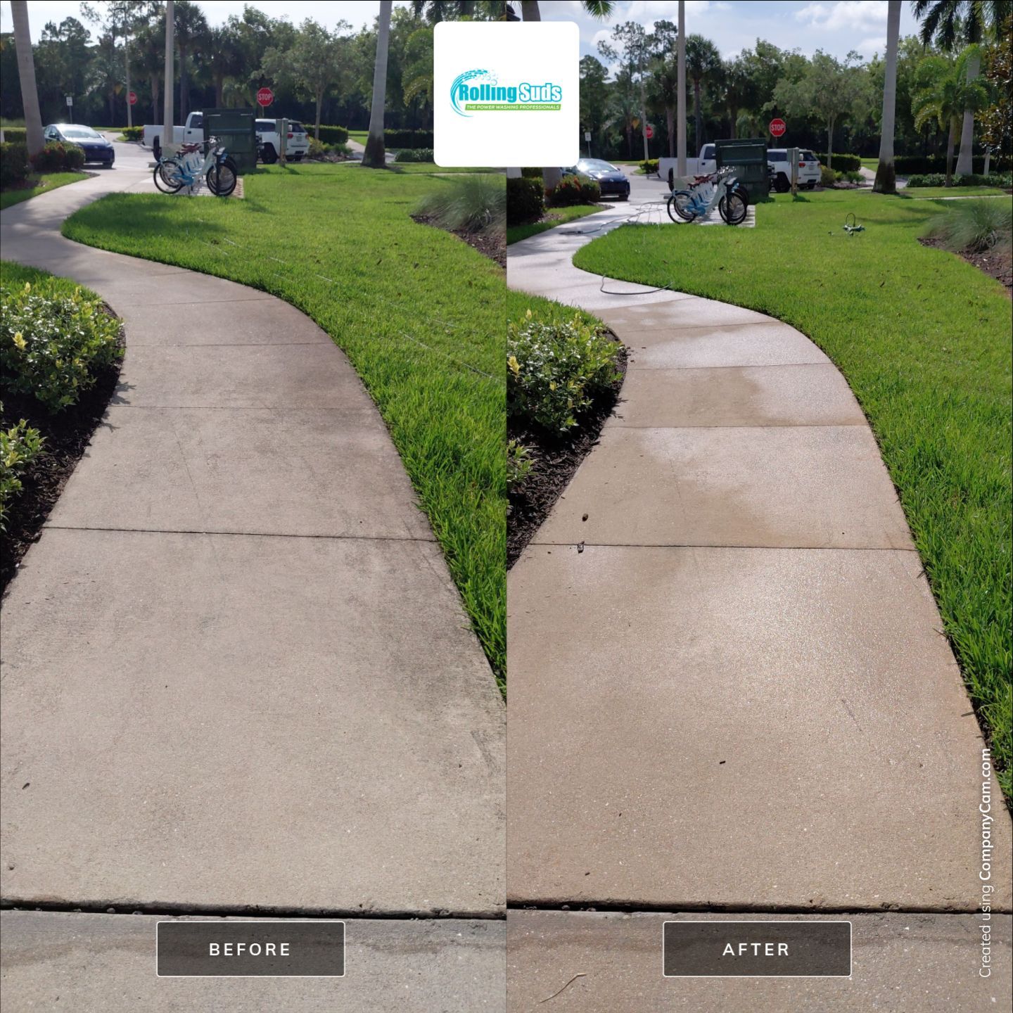Apartment Flat Work by Rolling Suds Power Washing of Naples - Fort Myers