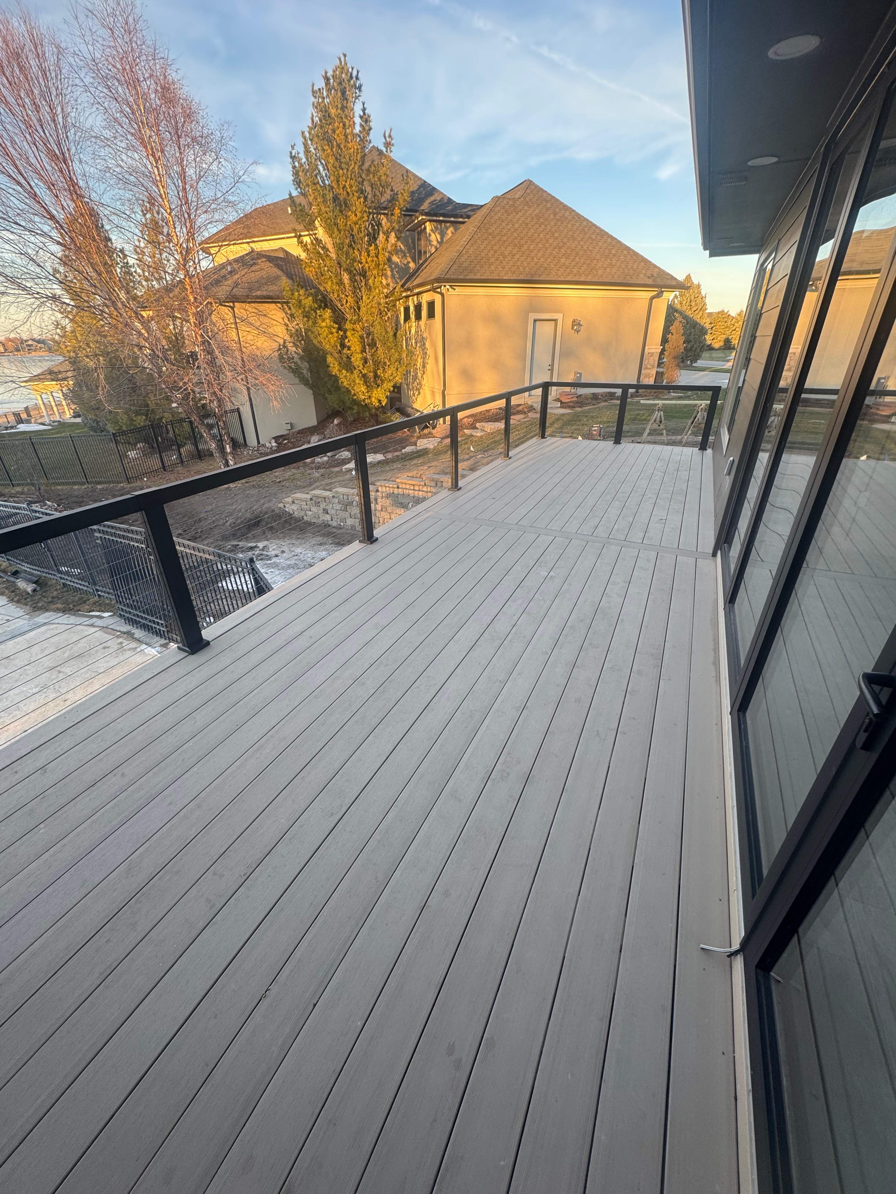 Cable Railing PVC Deck by EAGLE EYE ENTERPRISES