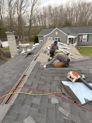 Residential Asphalt Roofing Replacement with IKO Cambridge Shingles in North Hampton