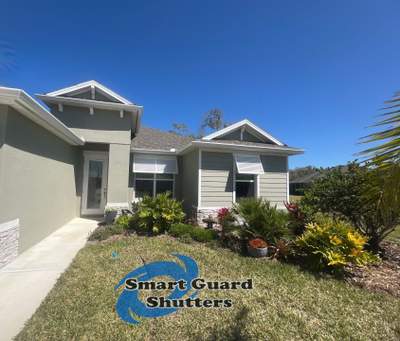 Decorative Bahama Shutters in Signal White