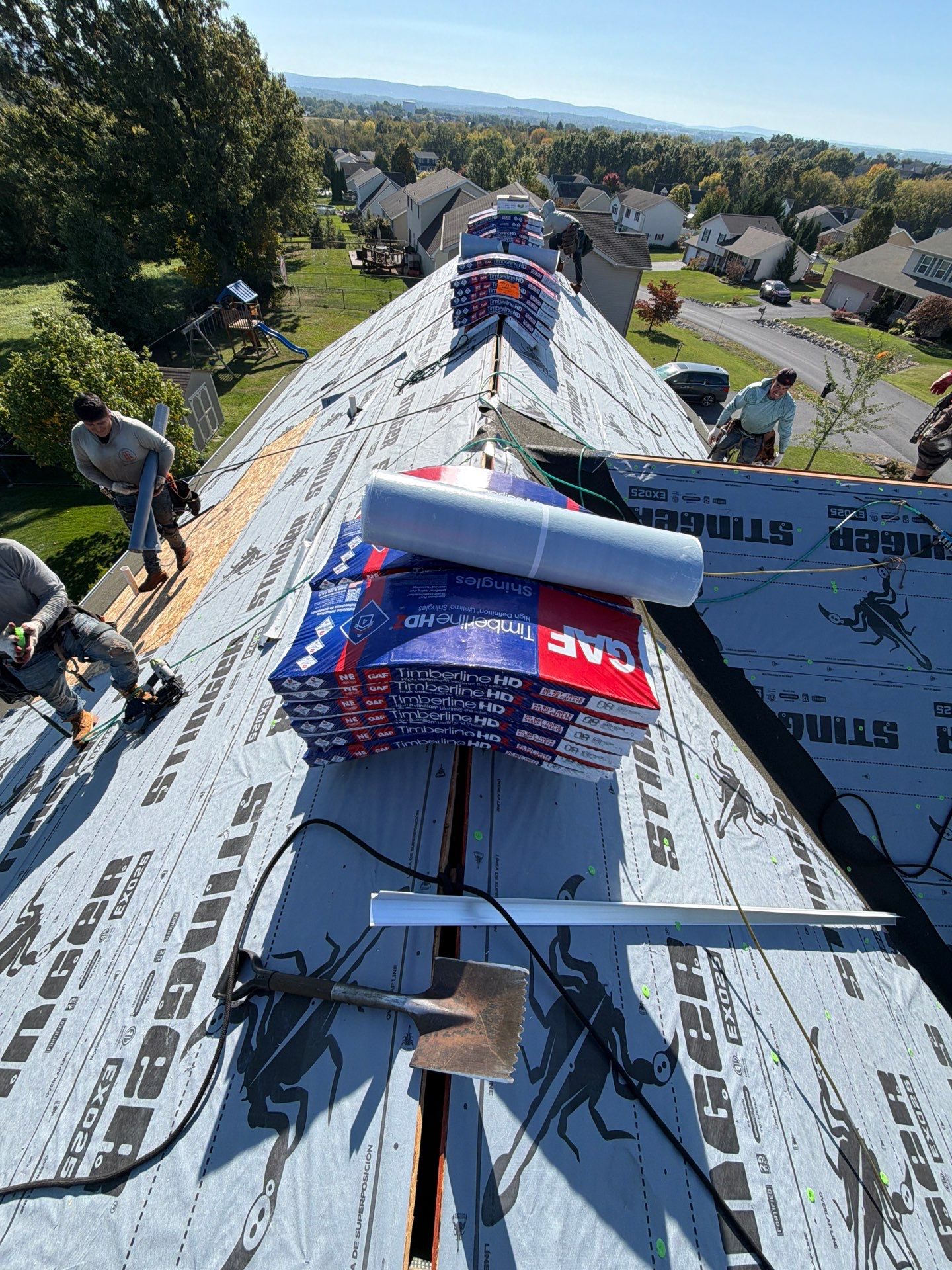 Residential Roof Installation Featuring GAF Timberline HD Shingles in Chambersburg by Teflon Roofing