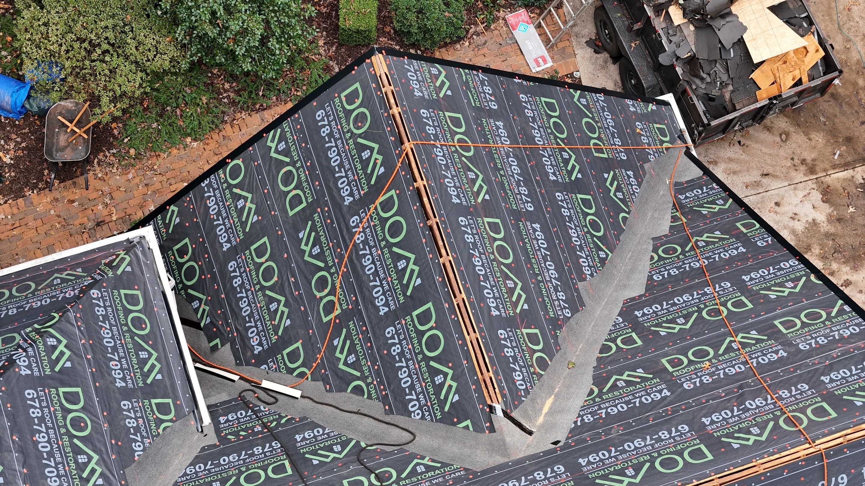 N Spalding  Dr Atlanta Roof Replacement  by Dom Roofing & Restoration