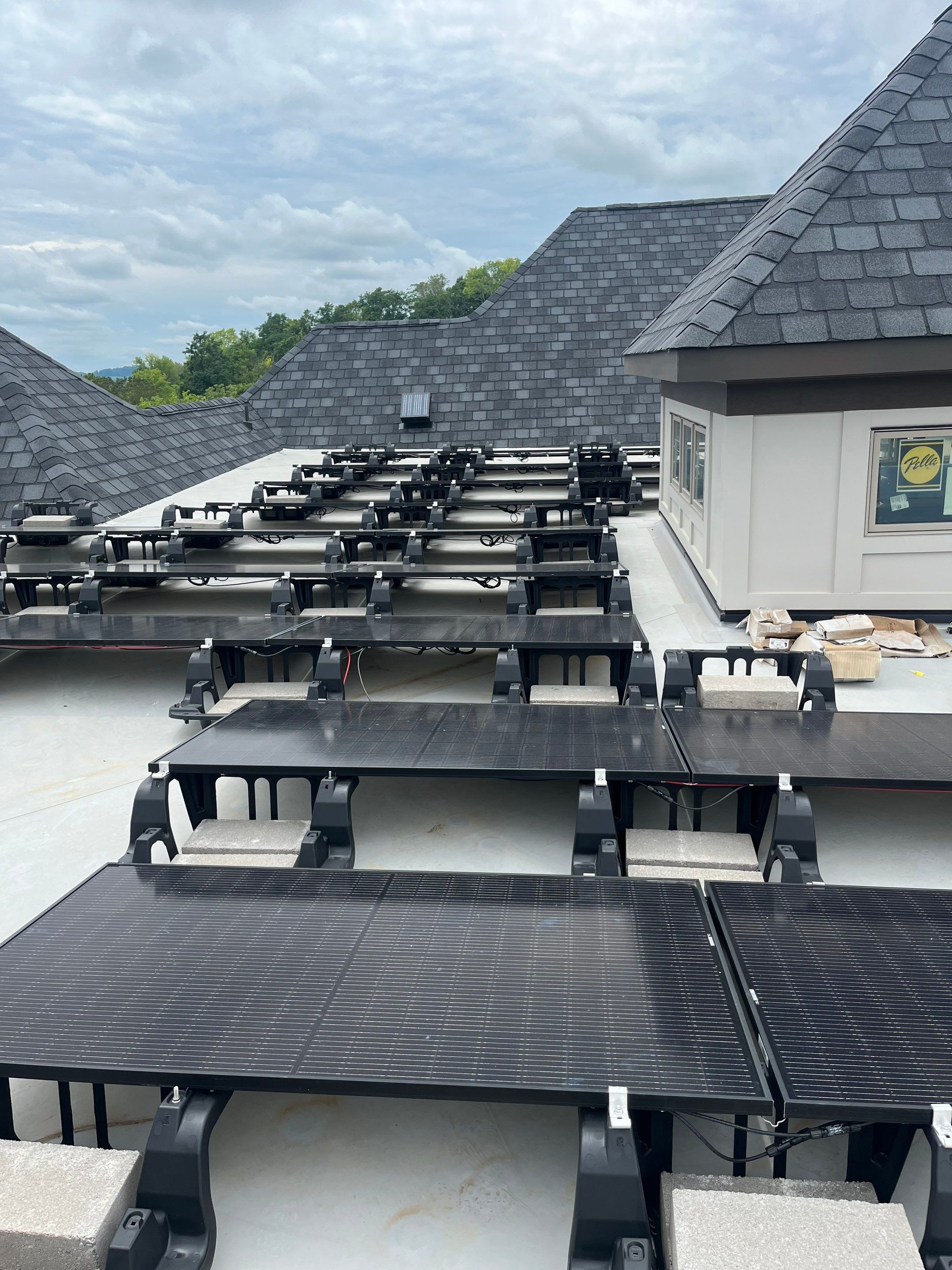 Project in Franklin by Green Wave Solar 