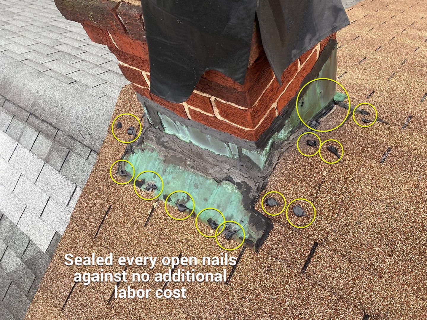 Residential Roofing Repair using 3 Tap Shingles by Alpha Design Services