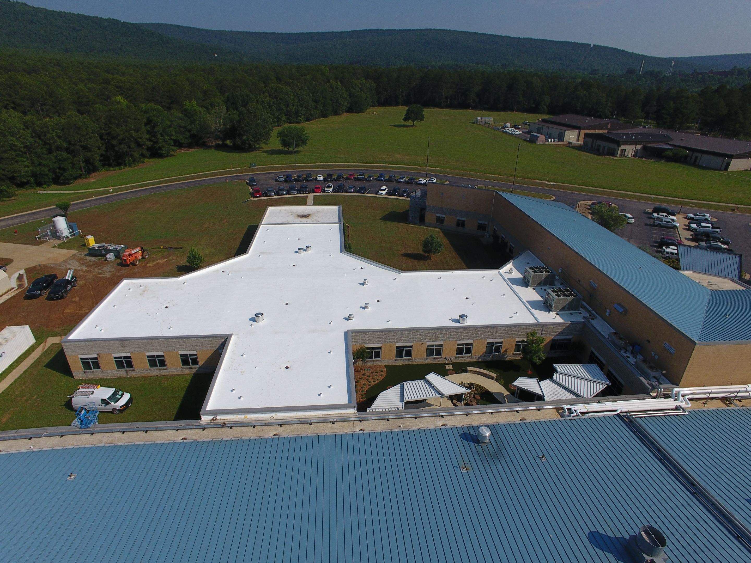 Choctaw Nation Hospital - Med Surg Building by Hostetler Roofing