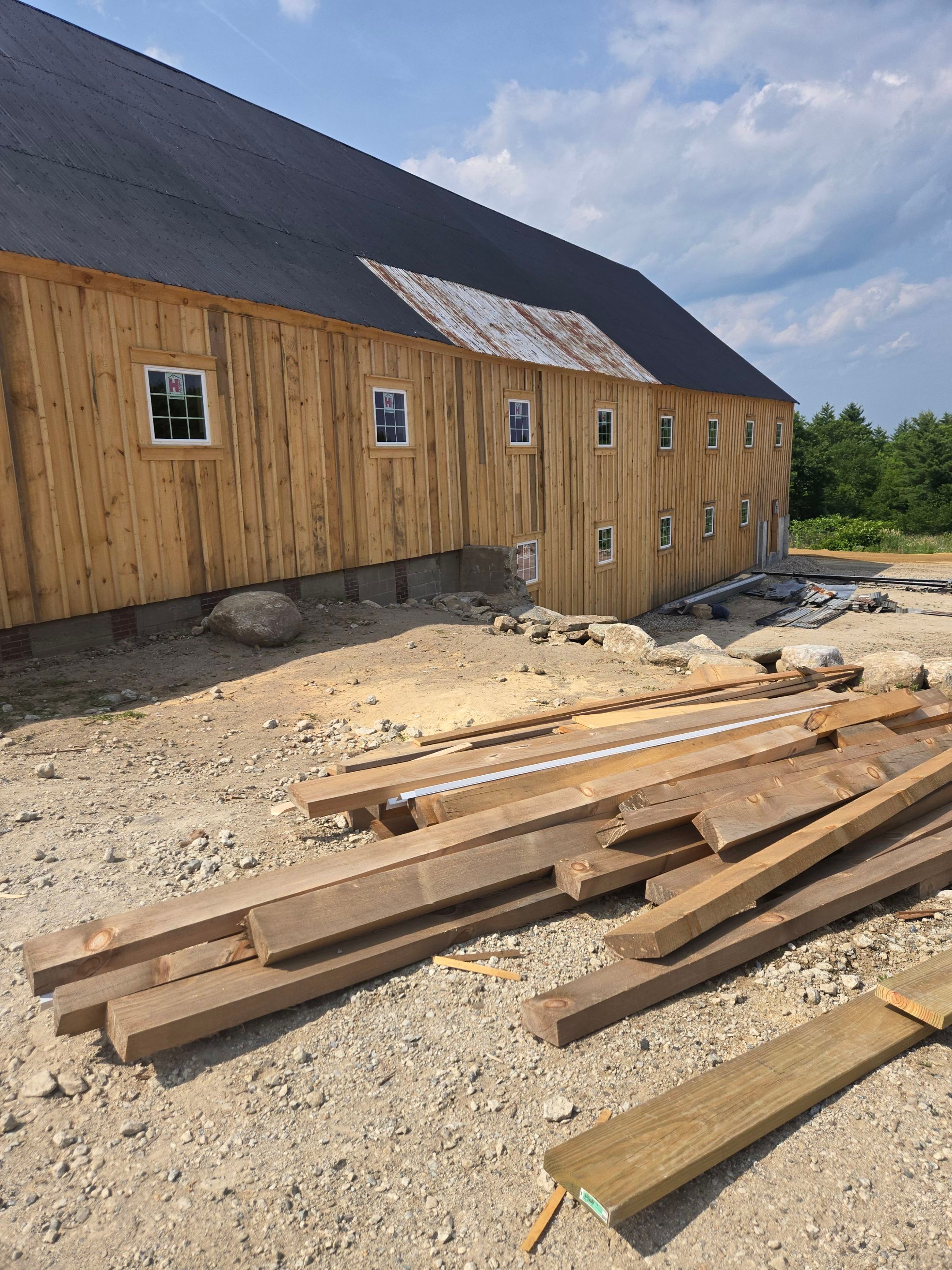 Barn Renovation in Sanford, Maine by B's Roofing & Construction LLC