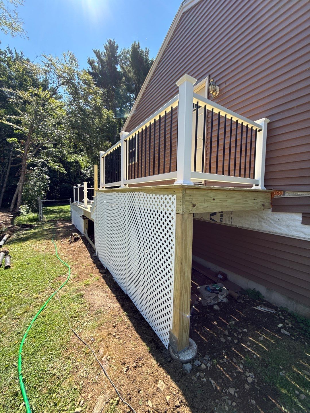 Custom Pressure-Treated Deck and Accessible Ramp Installation in York by Sensible Home Solutions