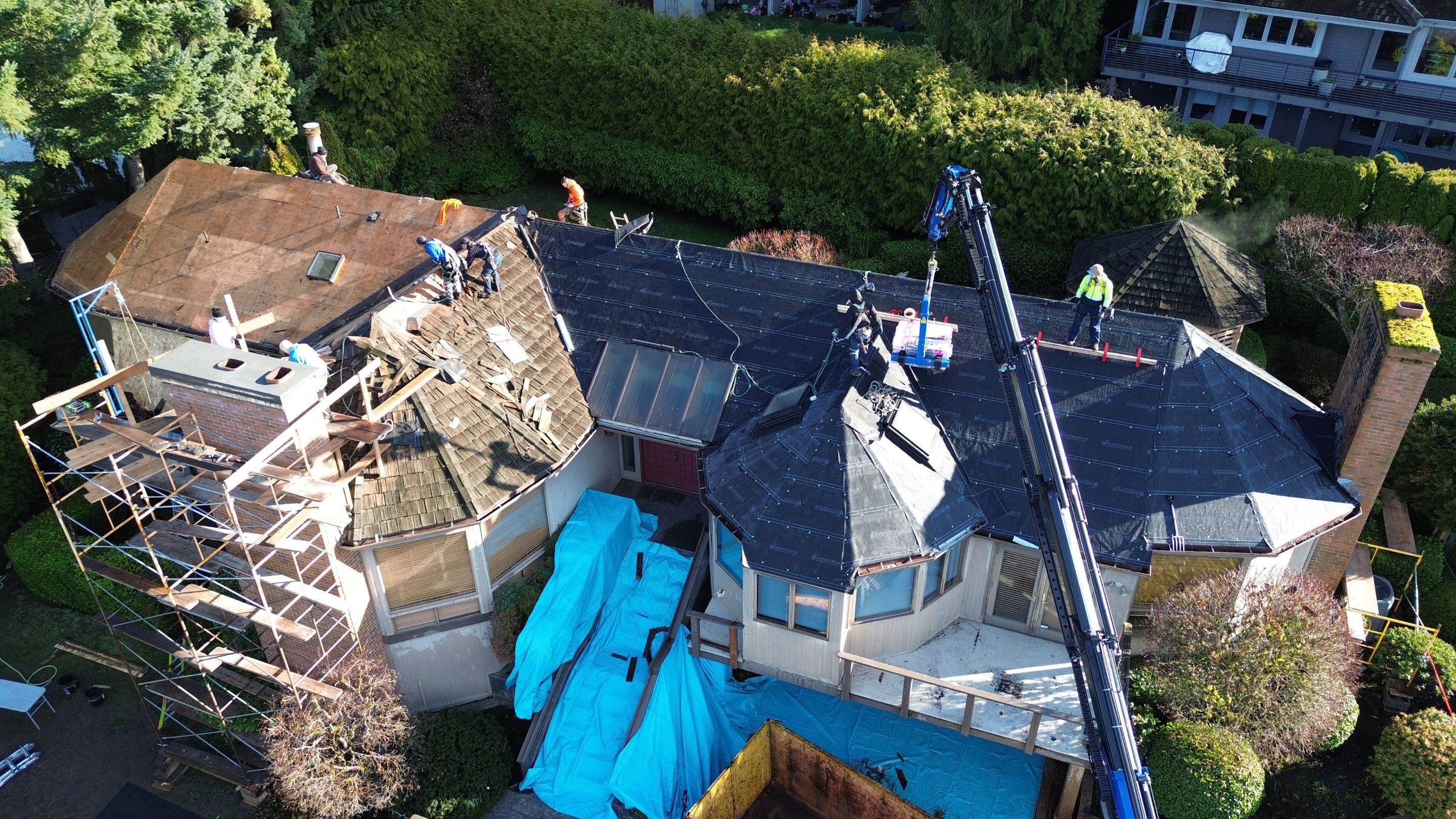 Almost wrapped up with this awesome upgrade in Mercer Island. by RoofWorks Northwest