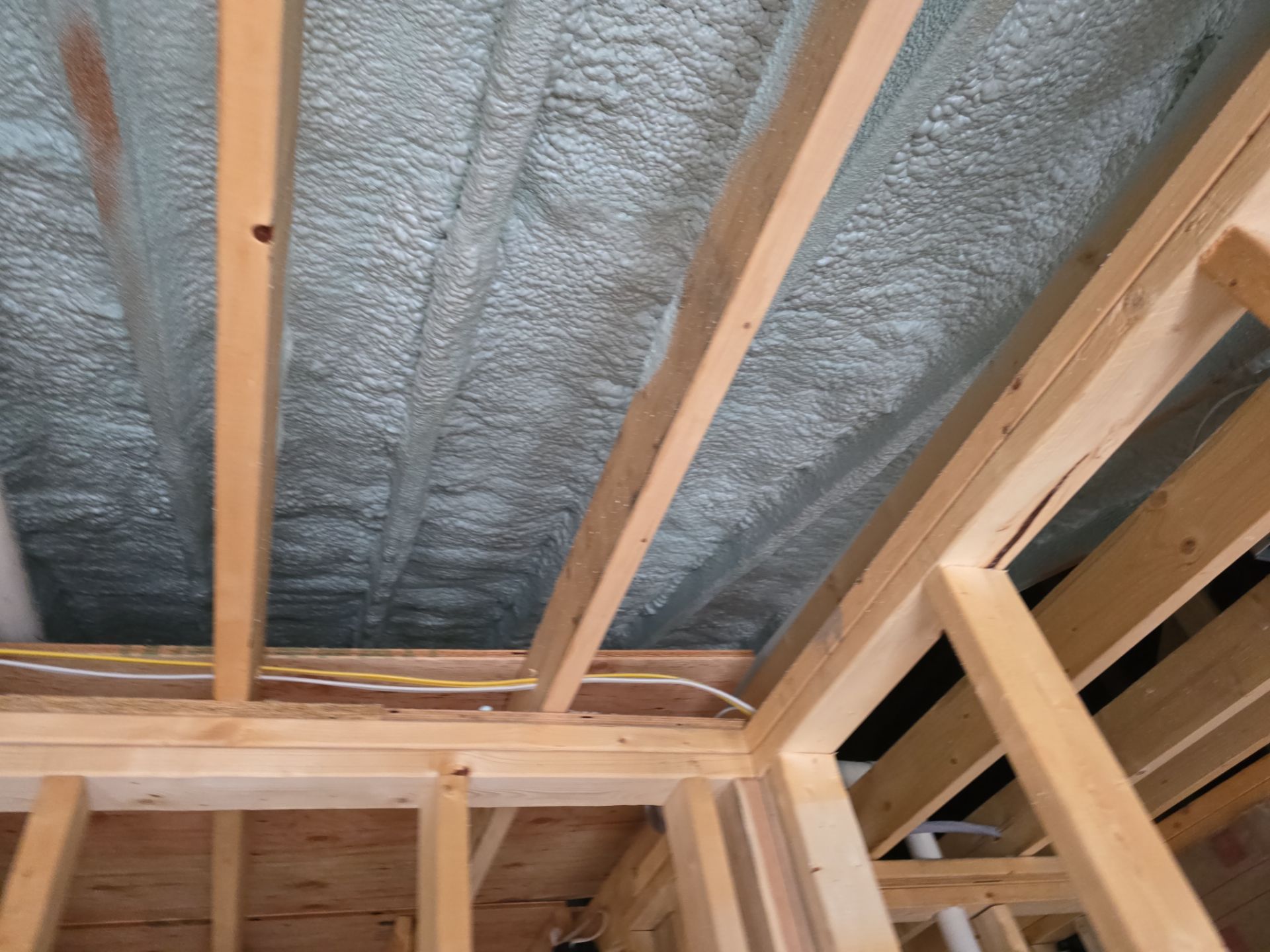 Basement Exterior Walls using Closed Cell Spray Foam by NYS Foam & Energy