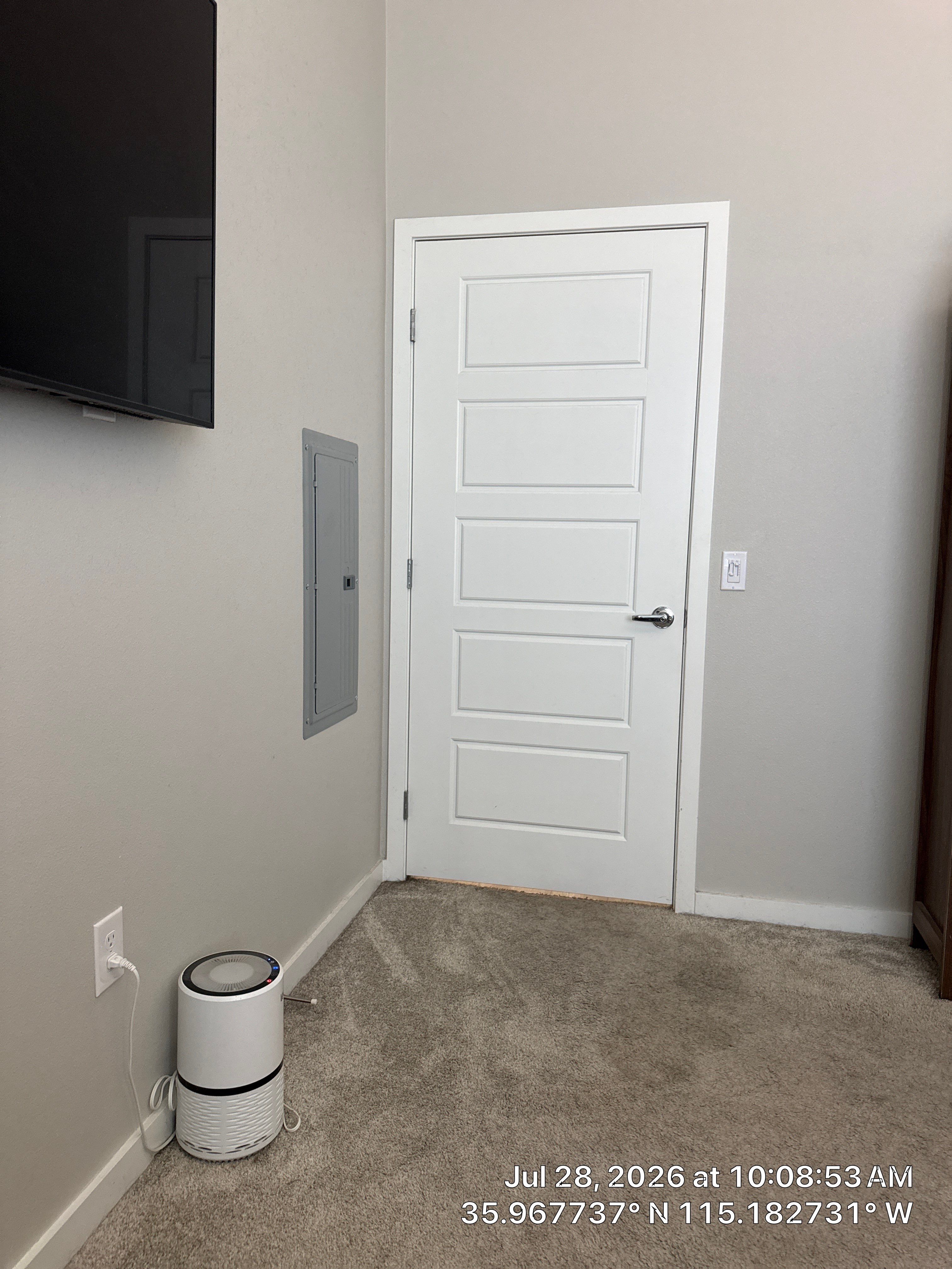 Interior Media Wall and Door Installation in Las Vegas by CompanyCam Sales Demo