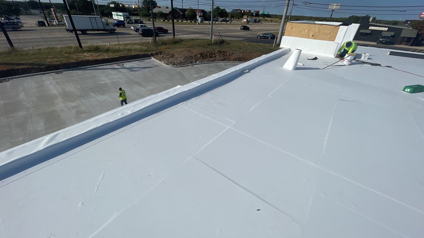Bank of America - Commercial Roofing Installation using GAF Everguard TPO by Roof Experts