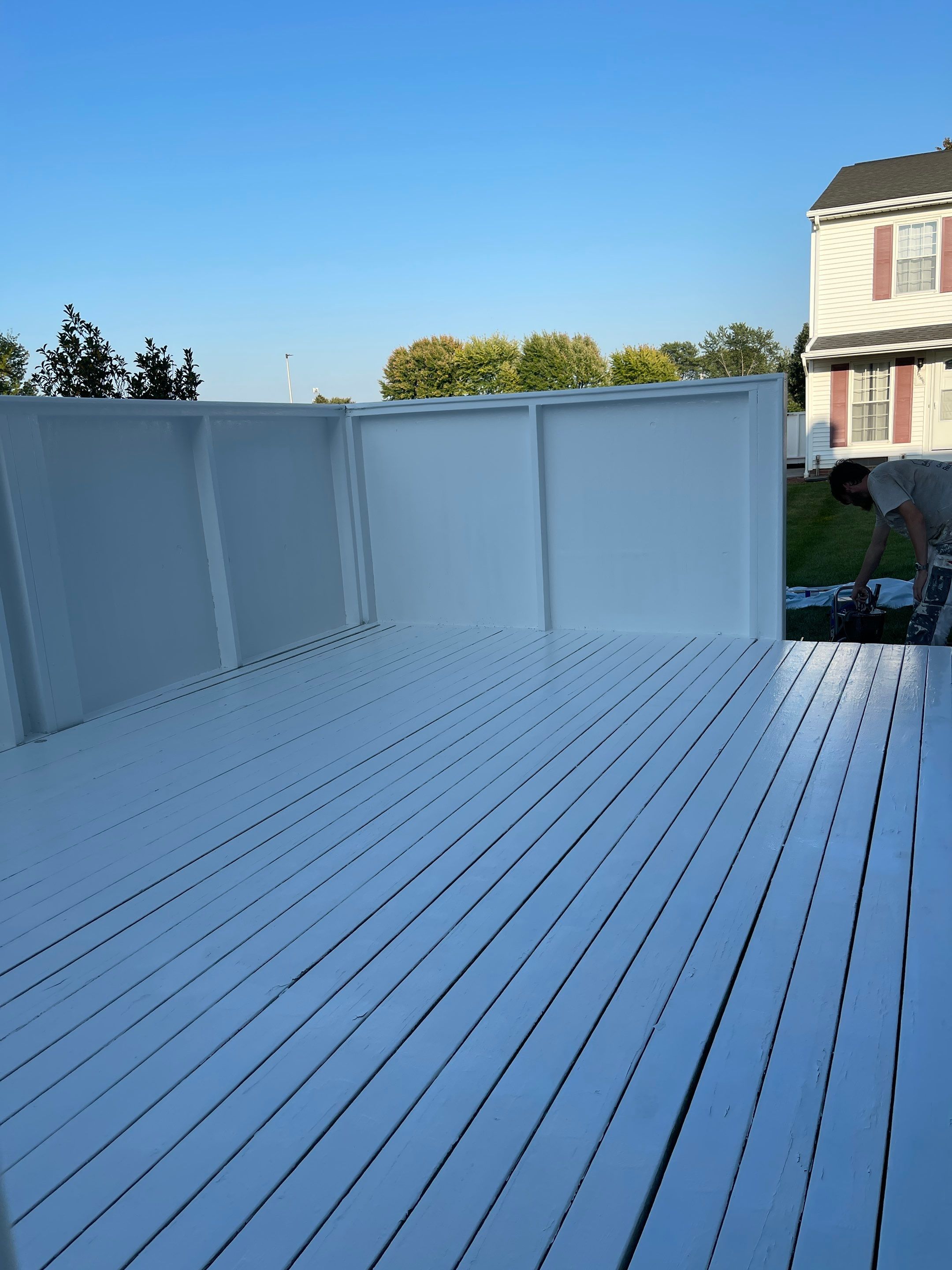 Deck Painting using Sherwin Williams Porch & Floor Enamel by Callaway Contracting LLC