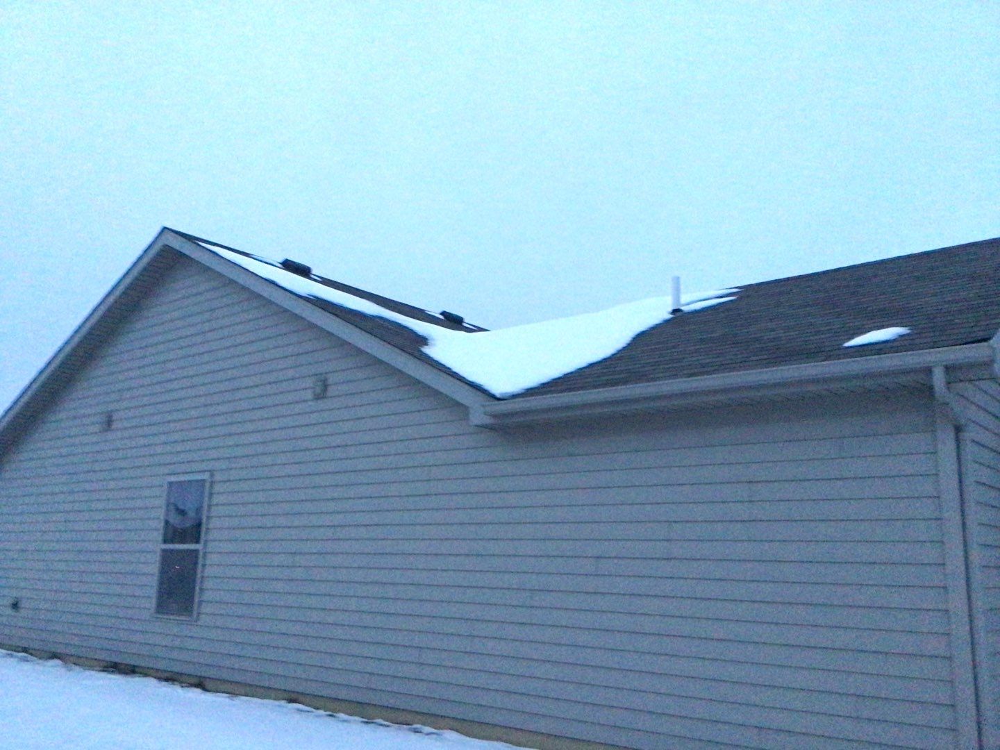 Burgundy Exposed Fastener Metal Roof in Columbia City, Indiana Country Home by 4Ever Metal Roofing
