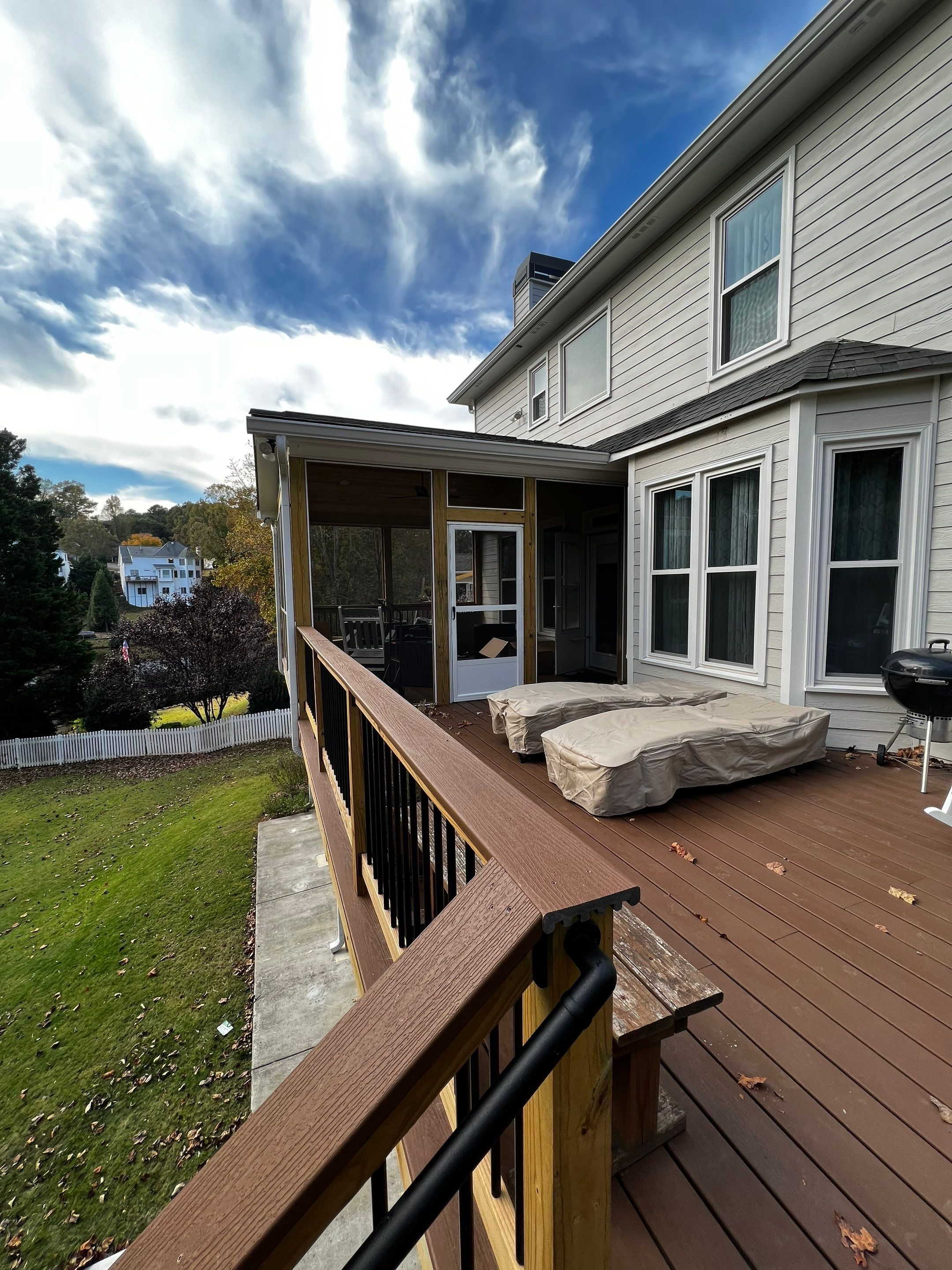 Custom Elevated Deck and Screened Porch Addition in Acworth by Swift Home Renovations