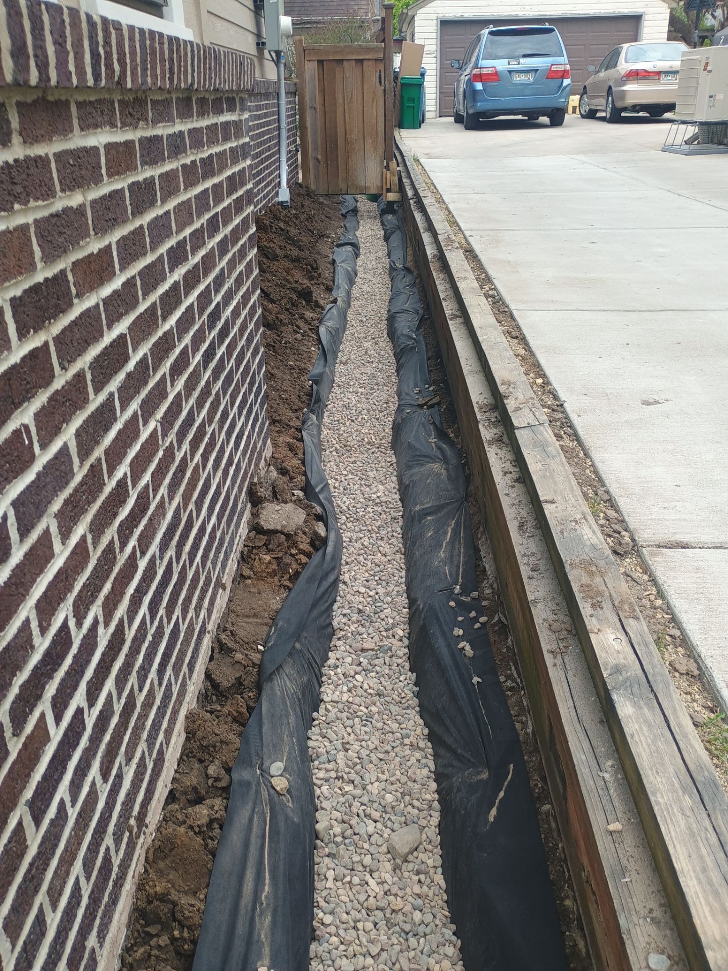 Foundation Drainage Board & French Drain in Southwest Minneapolis by Waterproofing Northeast