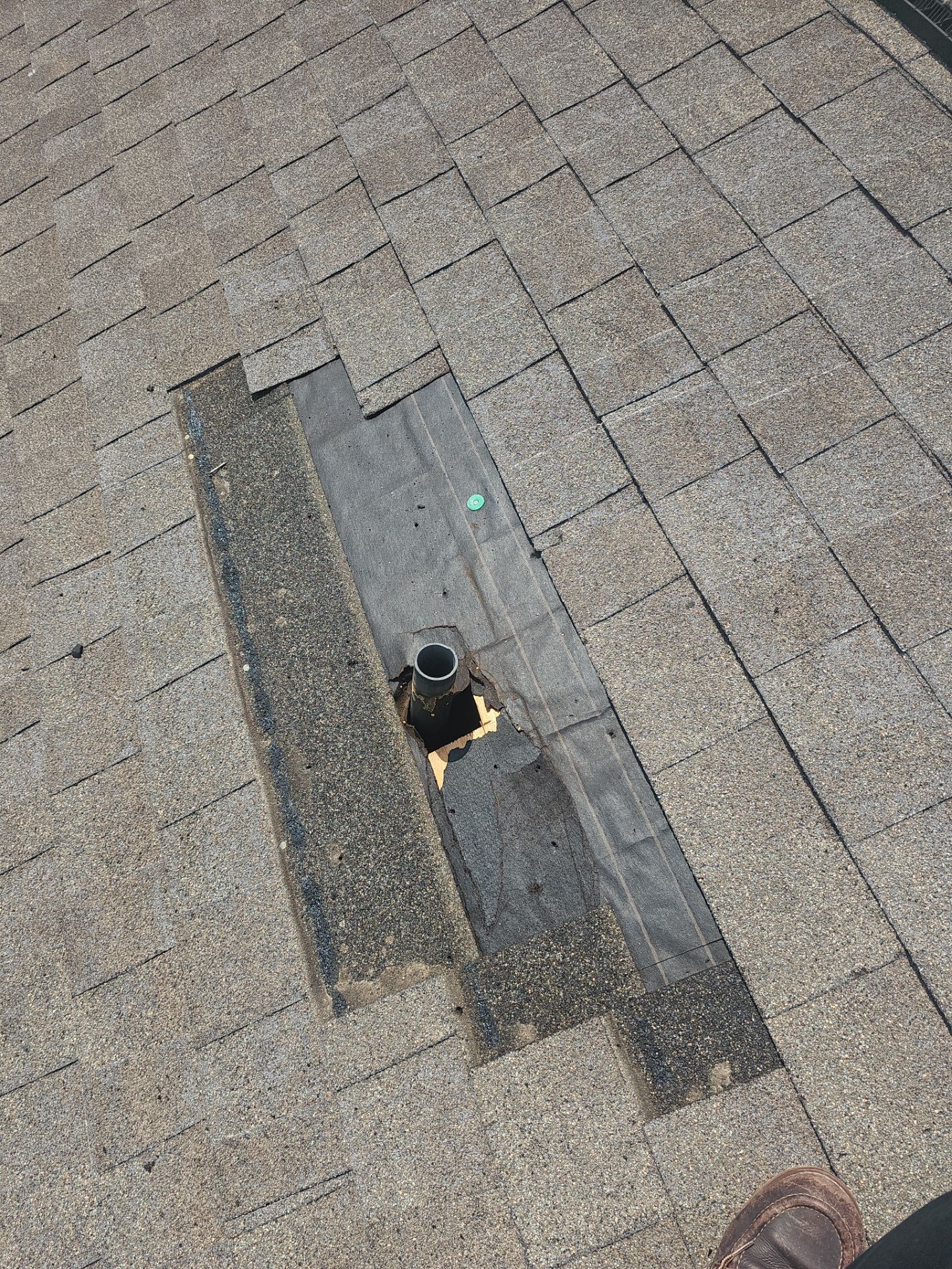 Hail Damage using Owen's Corning Duration (Lifetime) Shingles by Roof Repair Company