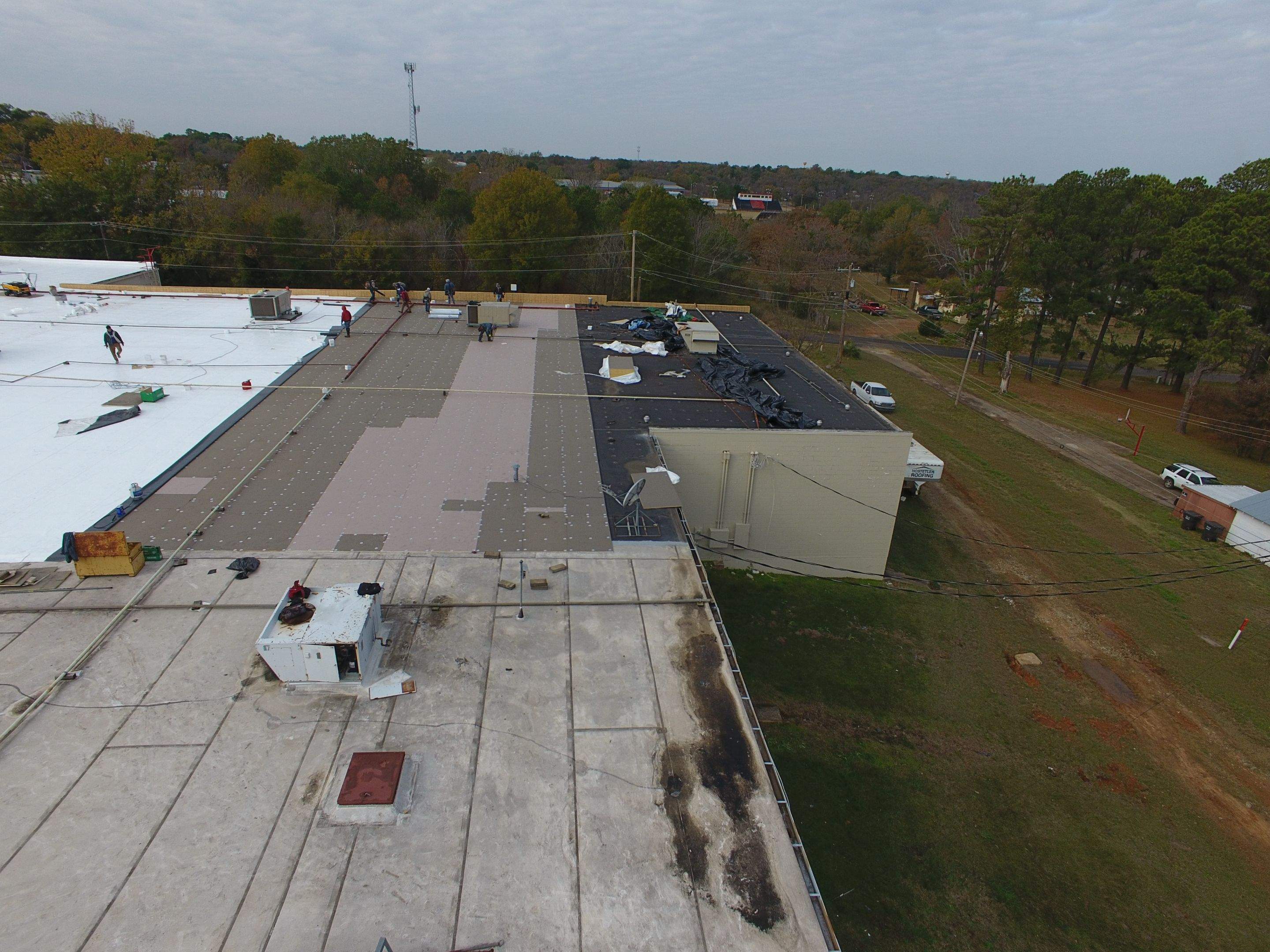 VA Clinic/Tractor Supply in Idabel, Oklahoma by Hostetler Roofing