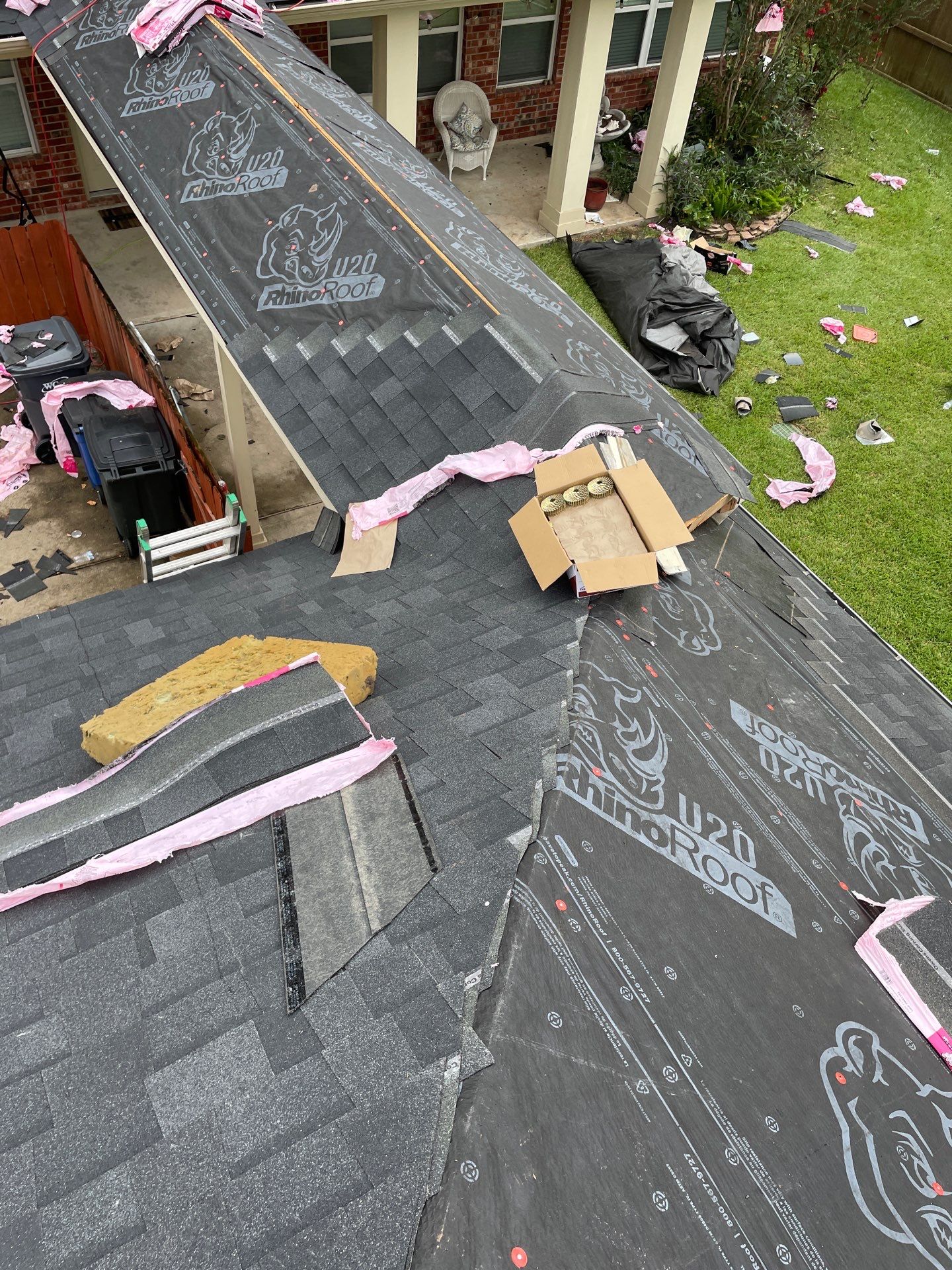 Residential Roofing Installation using Owen's Corning Duration (Lifetime) Shingles by Roof Repair Company