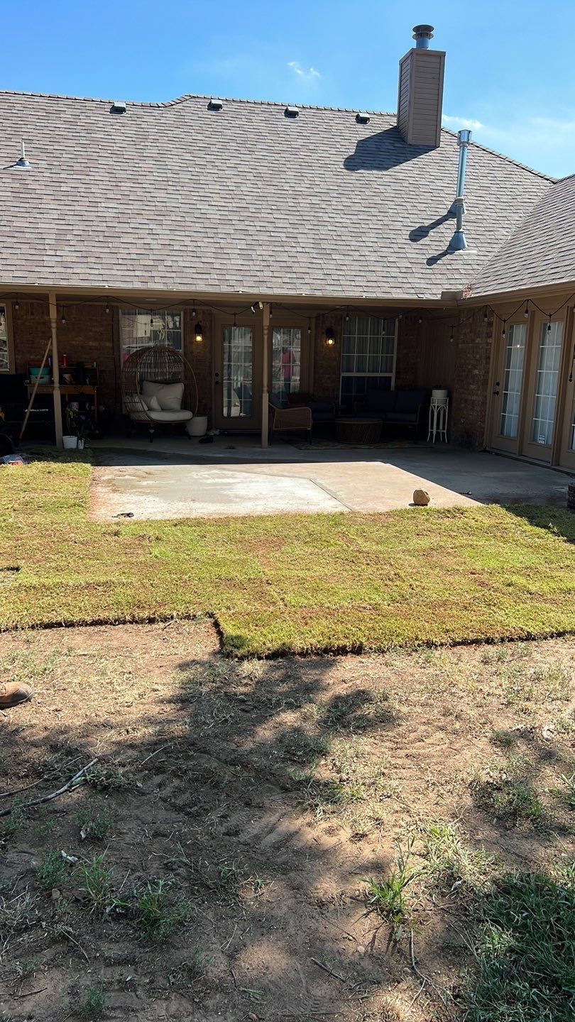 Tree removal , Concrete, Pergola, and sod install  by Clays Services Inc