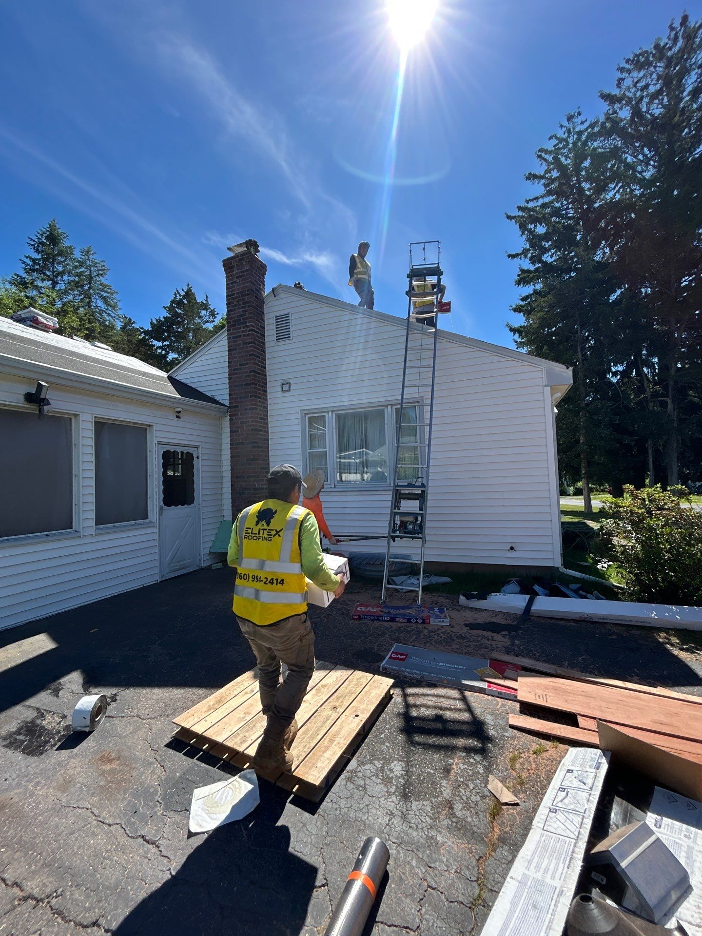 Project in Southington, CT by Elitex Roofing