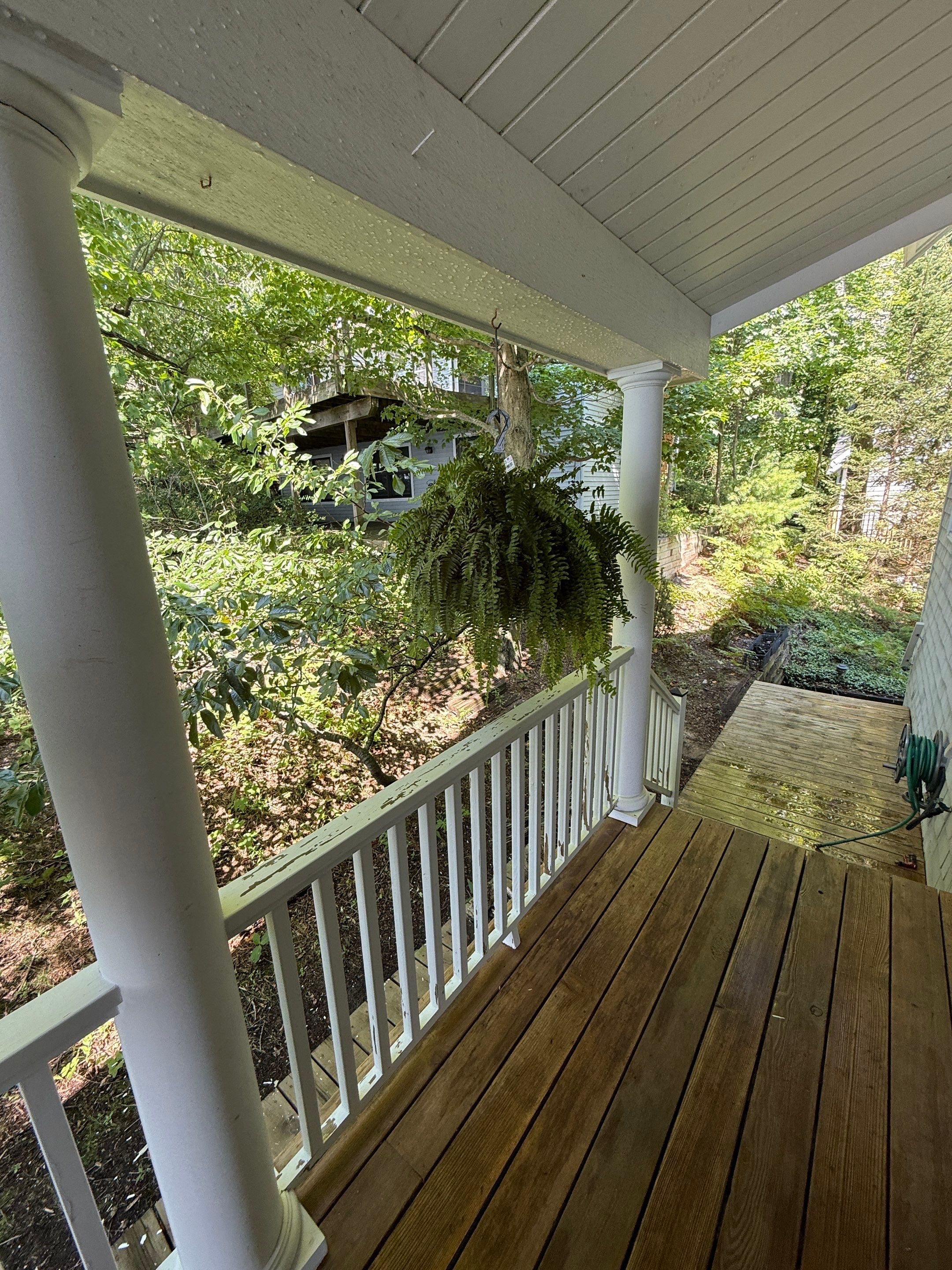 Lakefront Deck Pressure Washing, Exterior Wood Staining, and Painting in West Olive MI by Gordon Painting
