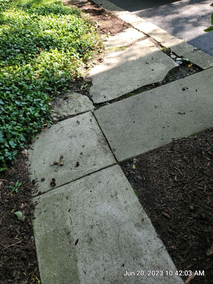 natural stone cleaning using Algaecide, soft wash soap by Northern Power Washing LLC.