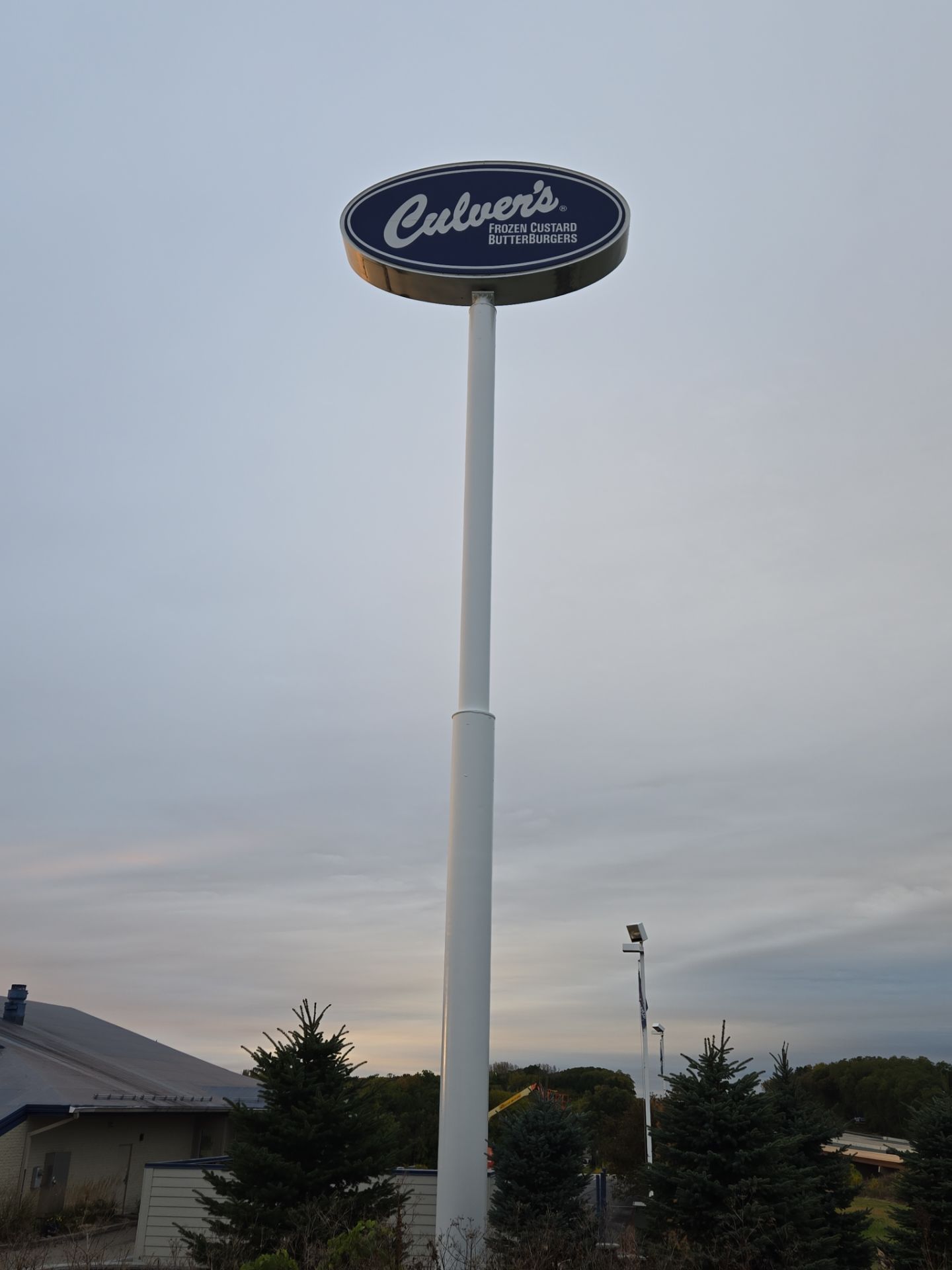 Culvers Marquise Sign Post by Blair Commercial Painting, LLC