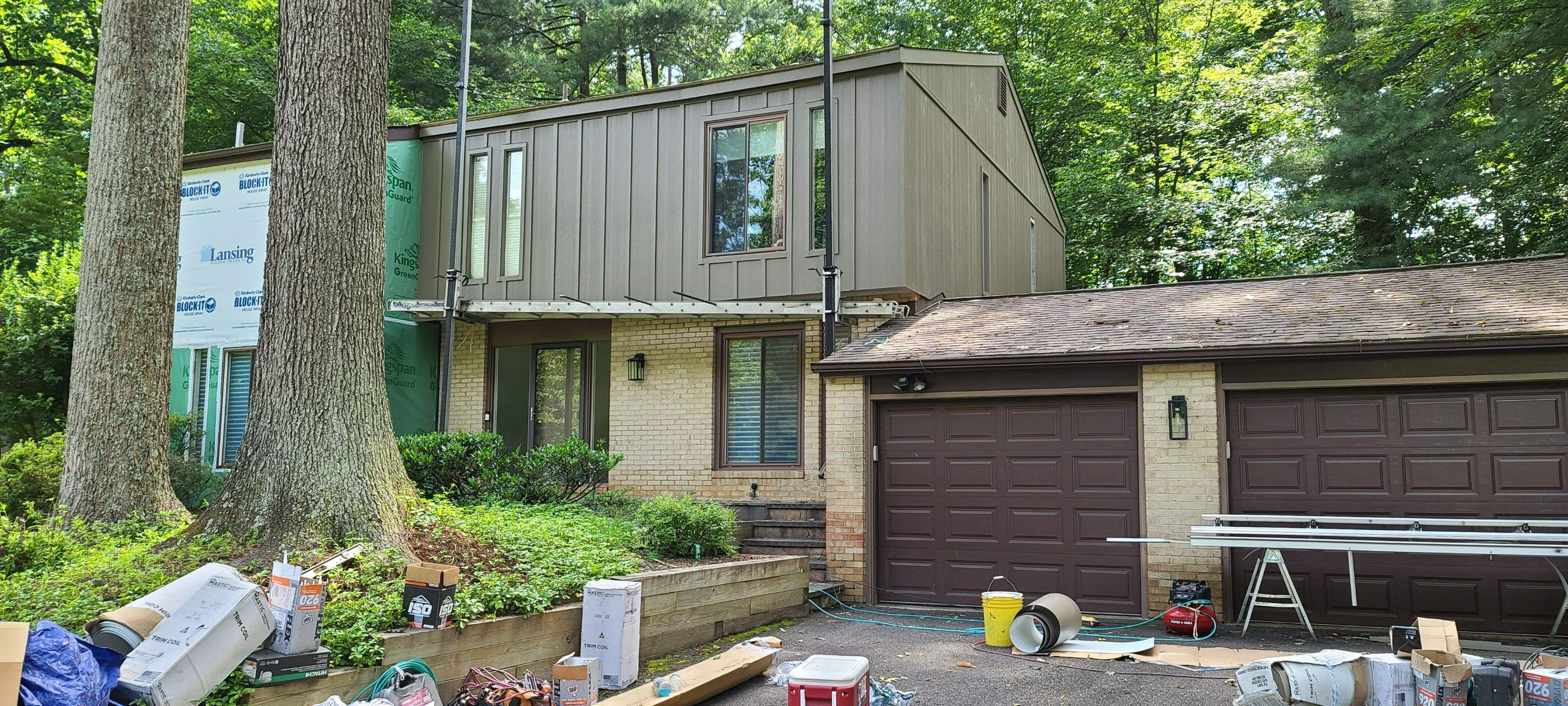 James Hardie Board and Batten Siding and ProVia entry door by Window Depot of Annapolis