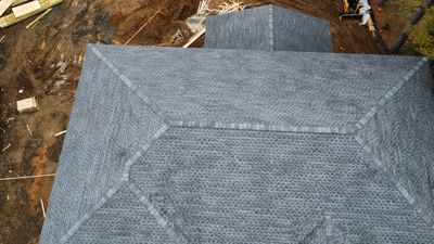 New Roof Installation using GAF Timberline color Pewter Gray