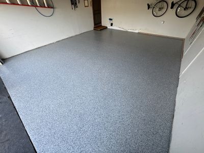 Tidal Wave Flake Garage Floor  by Level 10 Coatings