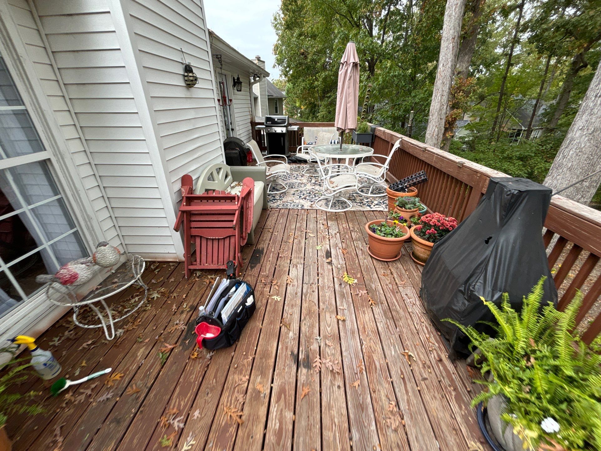 Coated Deck using Wood Sealant by DuraSeal
