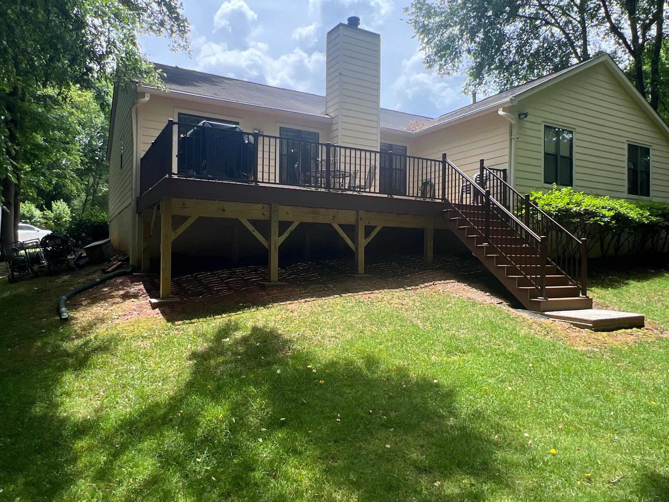 Complete Deck Reconstruction and Railing Upgrade in Alpharetta, Georgia by Swift Home Renovations 