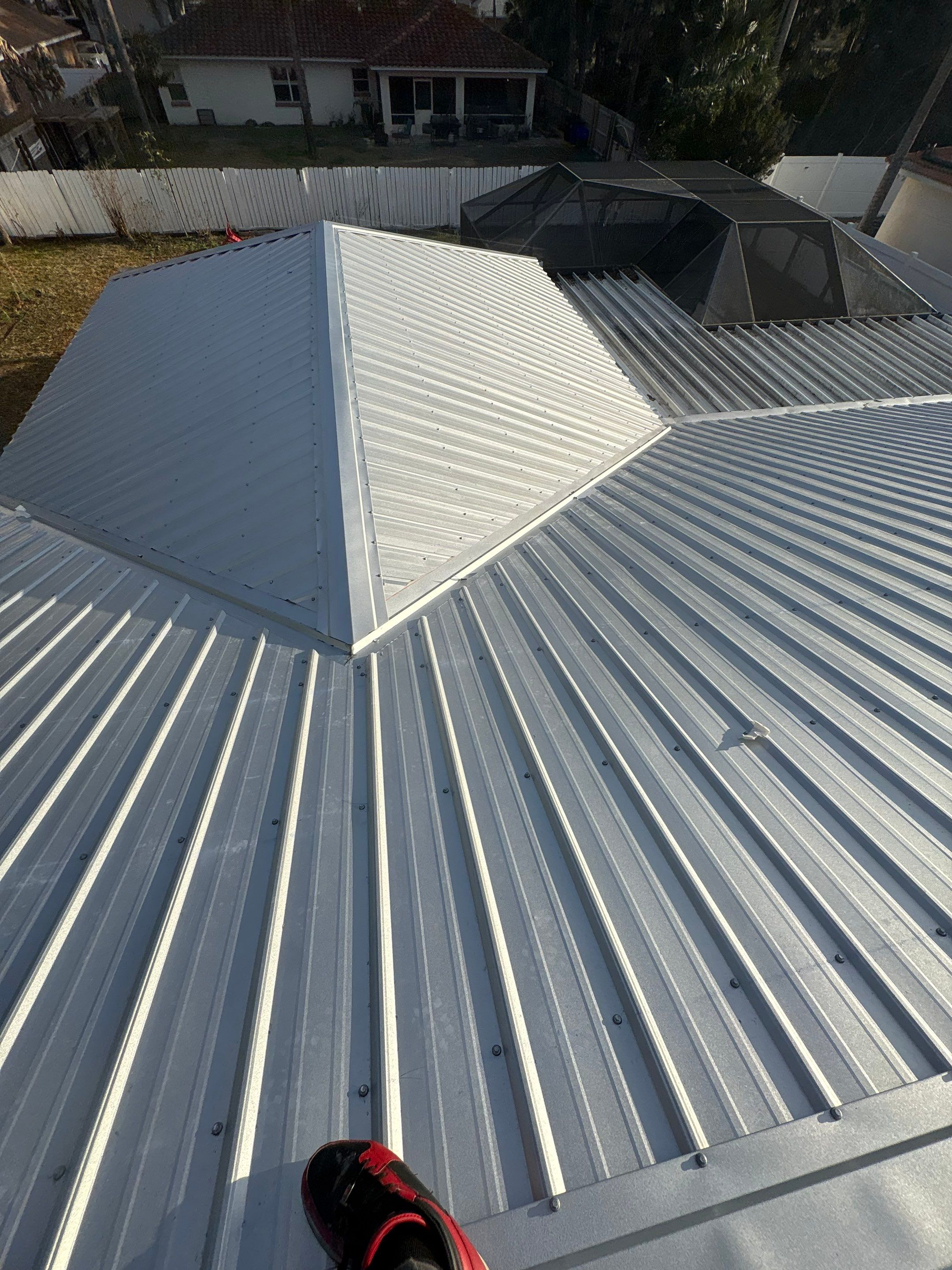 Metal Reroof Replacement Palm coast FL by Pinnacle Roofing Group