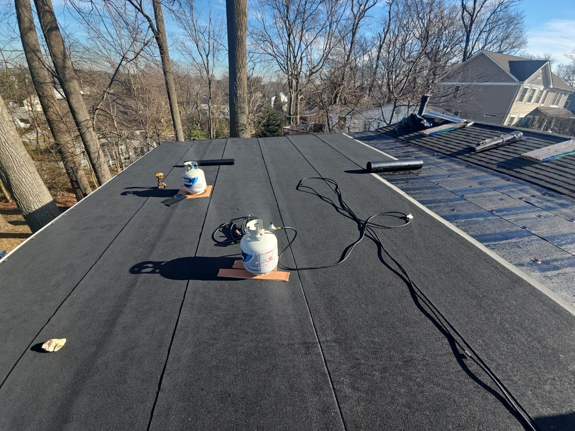 Partial Falt Roof Replace by Real1Construction