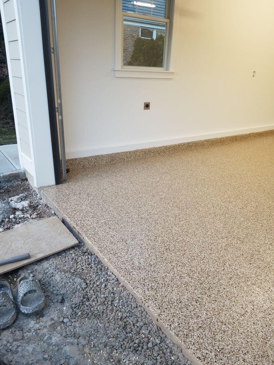 Garage Floor in Sandstone by Spectrum Painting, LLC