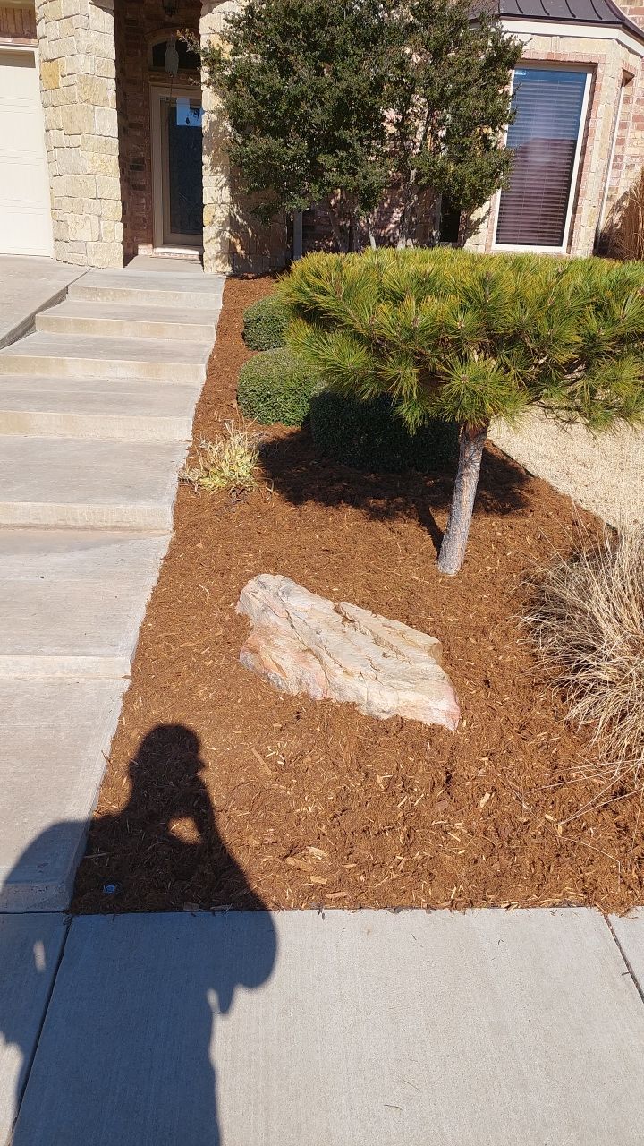 Concrete Slab , Retaining Wall , Fence, and landscape. by Clays Services Inc