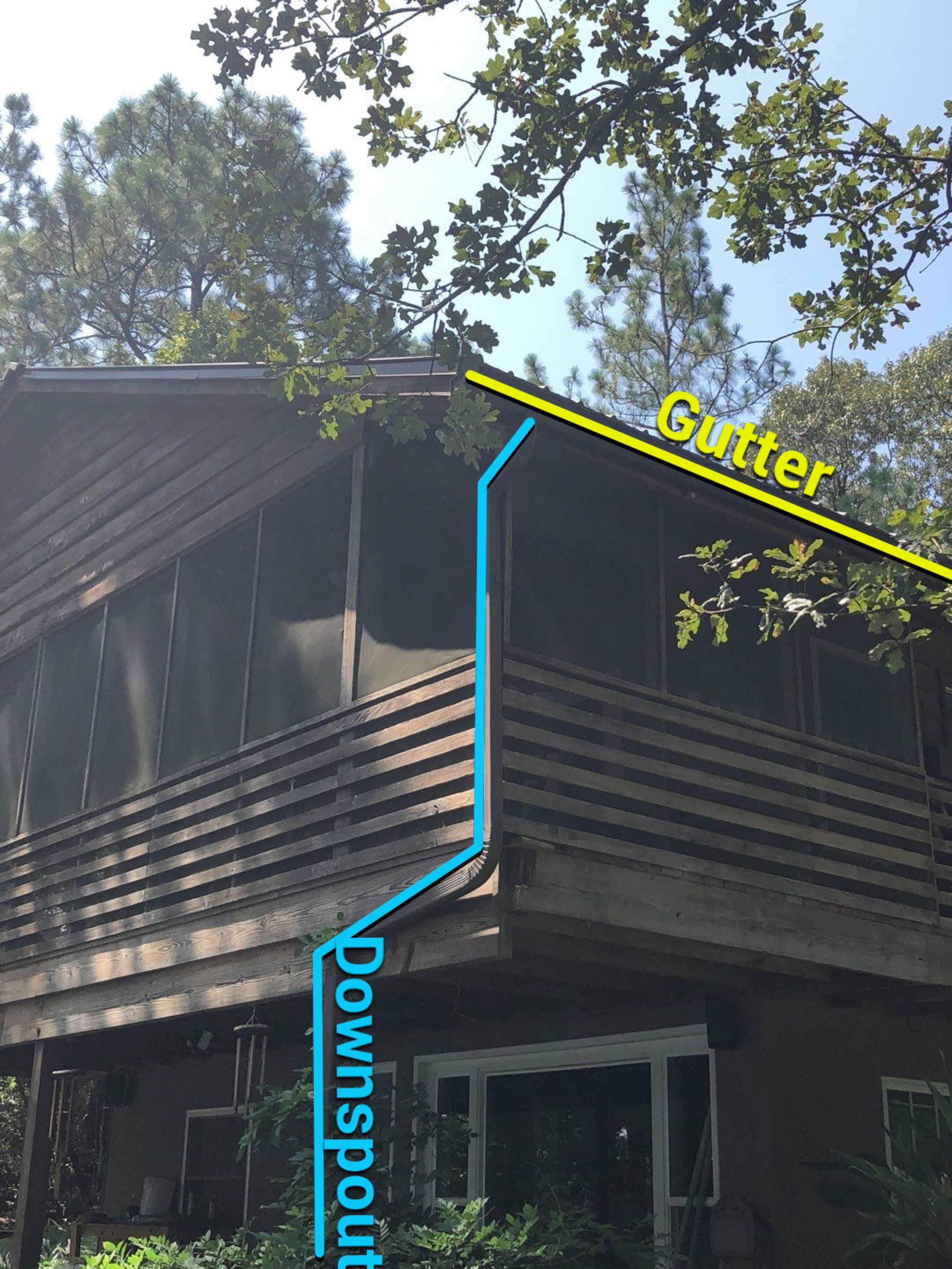 Gutter Installation using Royal Brown K-Style Seamless Gutters and LeafBlaster Pro Gutter Guards by Gutter Professors