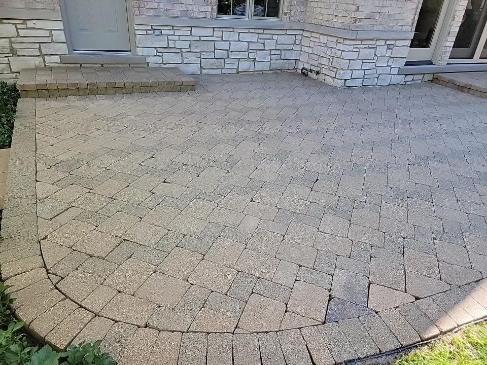 Brick paver clean, sand and seal.  using surebond SB-8700 by Northern Power Washing LLC.