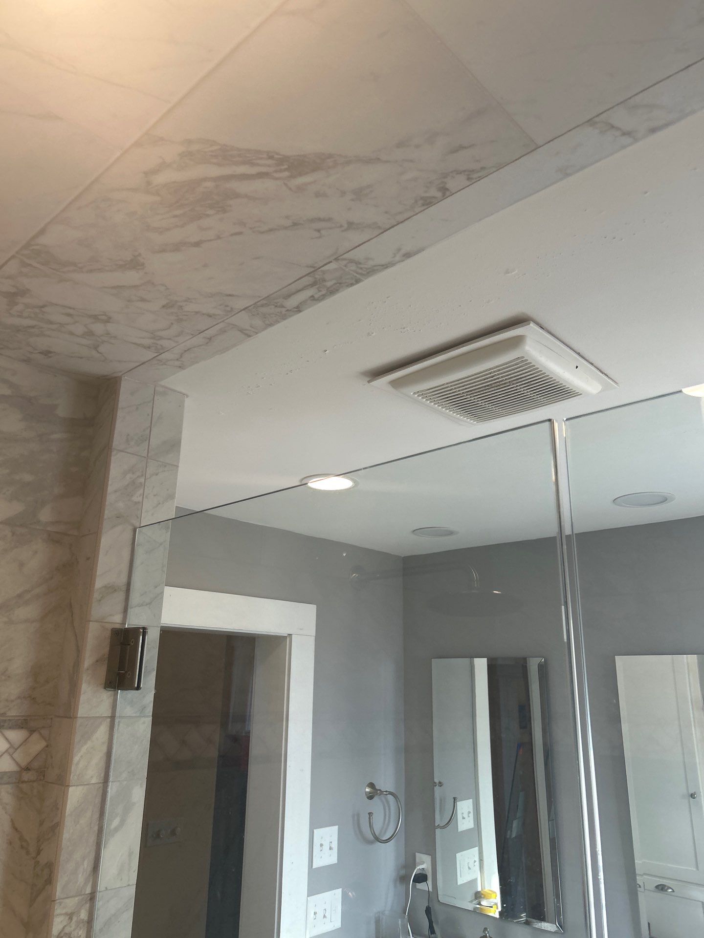 Transom Panel Addition to Existing Shower Enclosure by Cheshire Glass Company