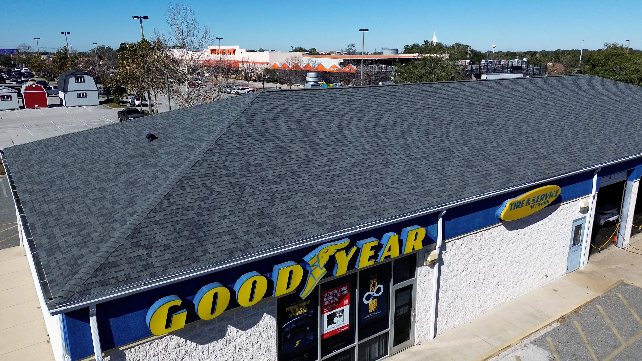 Reroofing Good Year Tire Shop in The Villages, FL by Brehm Roofing
