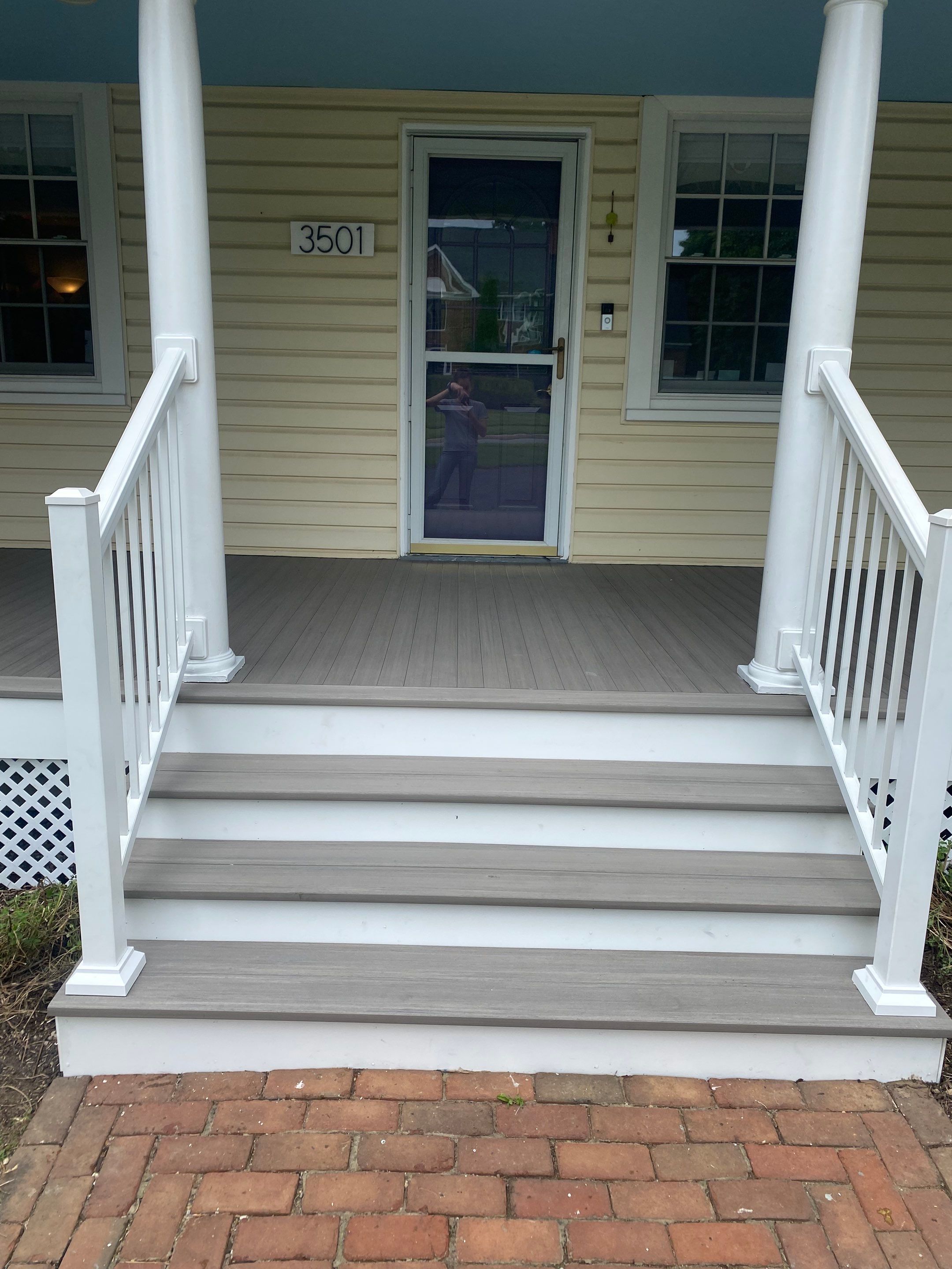 Front Porch Transformation using Timbertech Decking by The Smet Companies, LLC