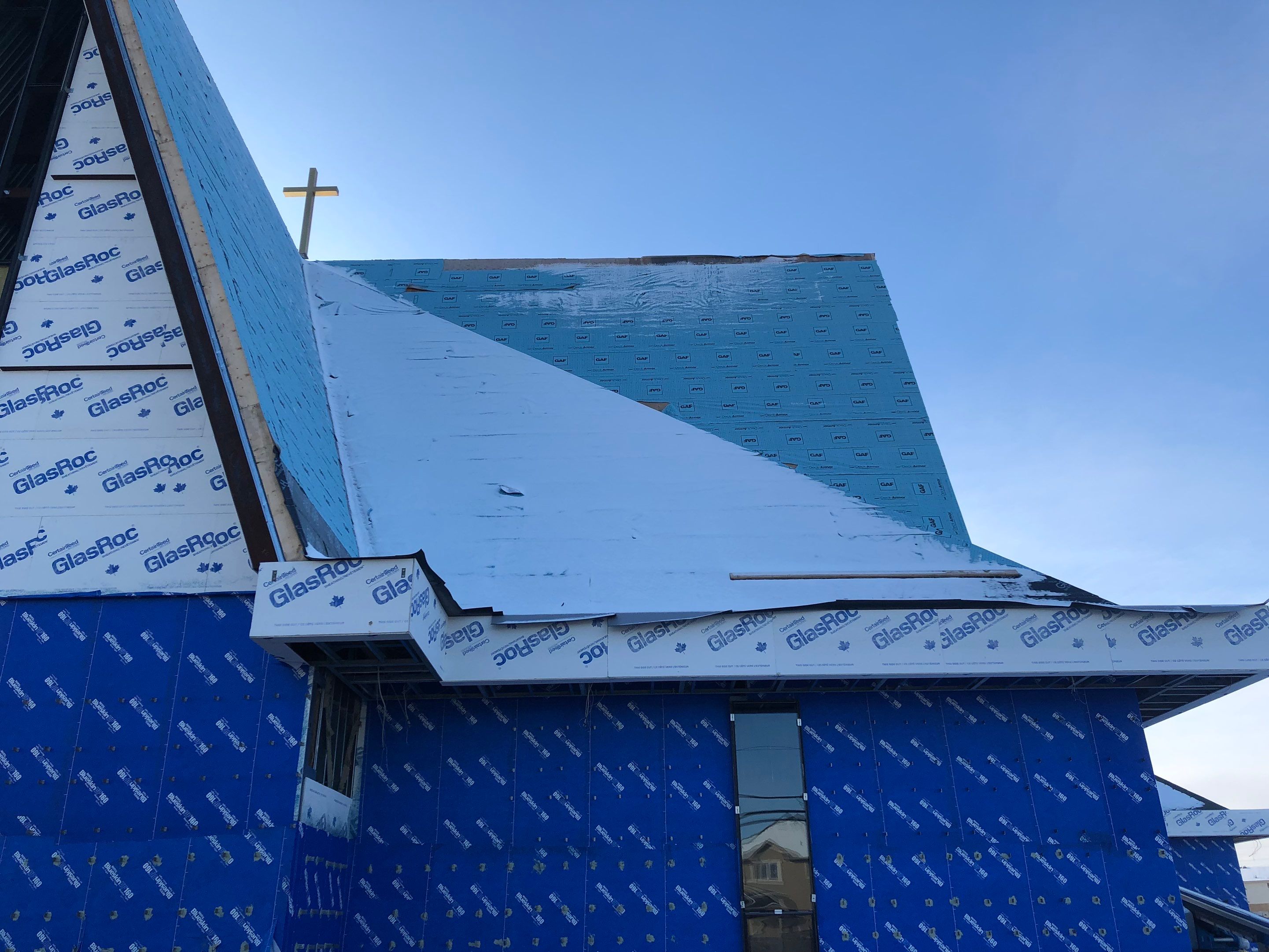 Commercial Roofing Installation using Diamond Tile Metal Shingles , Tpo Flat Roof by Jay Carter Roofing & Sheet Metal