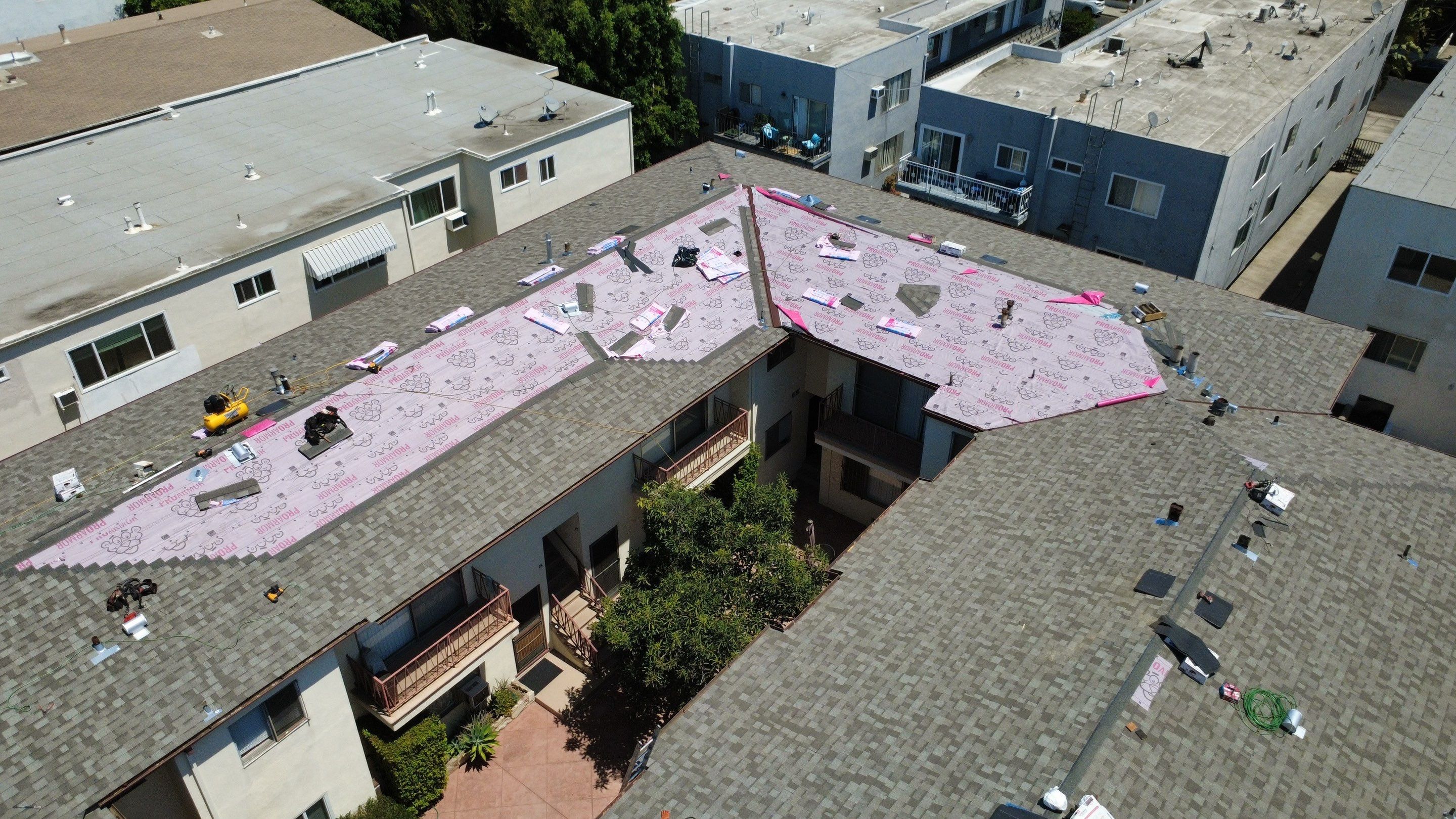 Apartment Building in Hollywood by Hull Brothers Roofing
