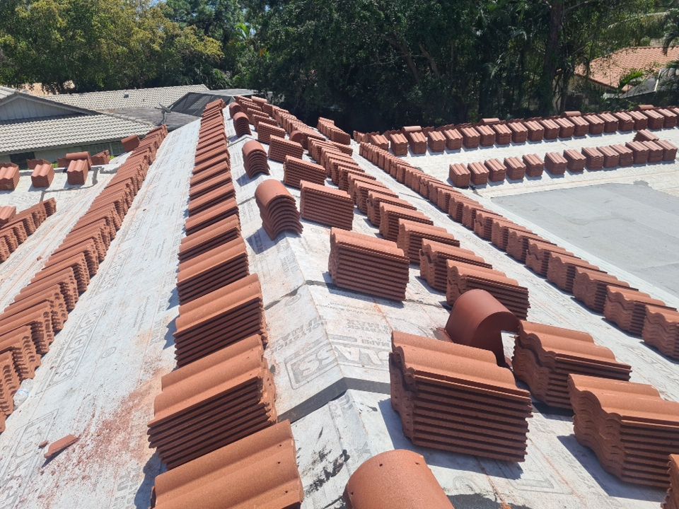 Residential Roofing Installation using Eagle Roofing Tile by BLUES BROTHERS ROOFING