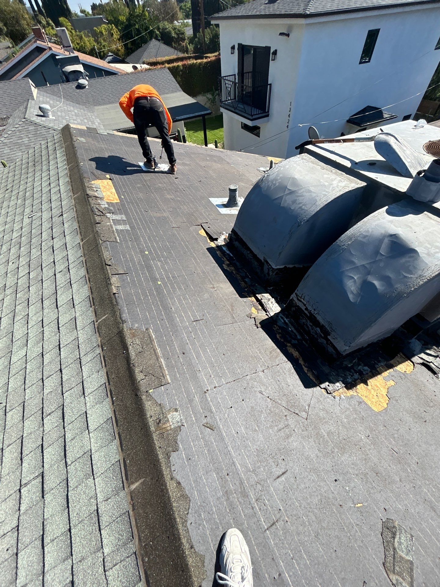 Partial reroof - Residential Project in LA by Hull Brothers Roofing