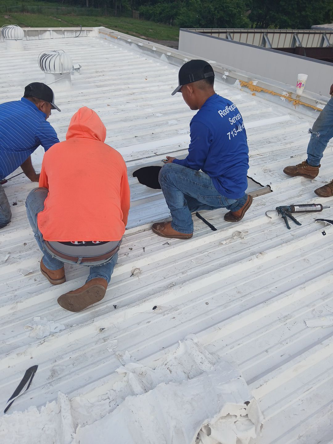 Commercial Roofing Repair using Metal by Roof Repair Company